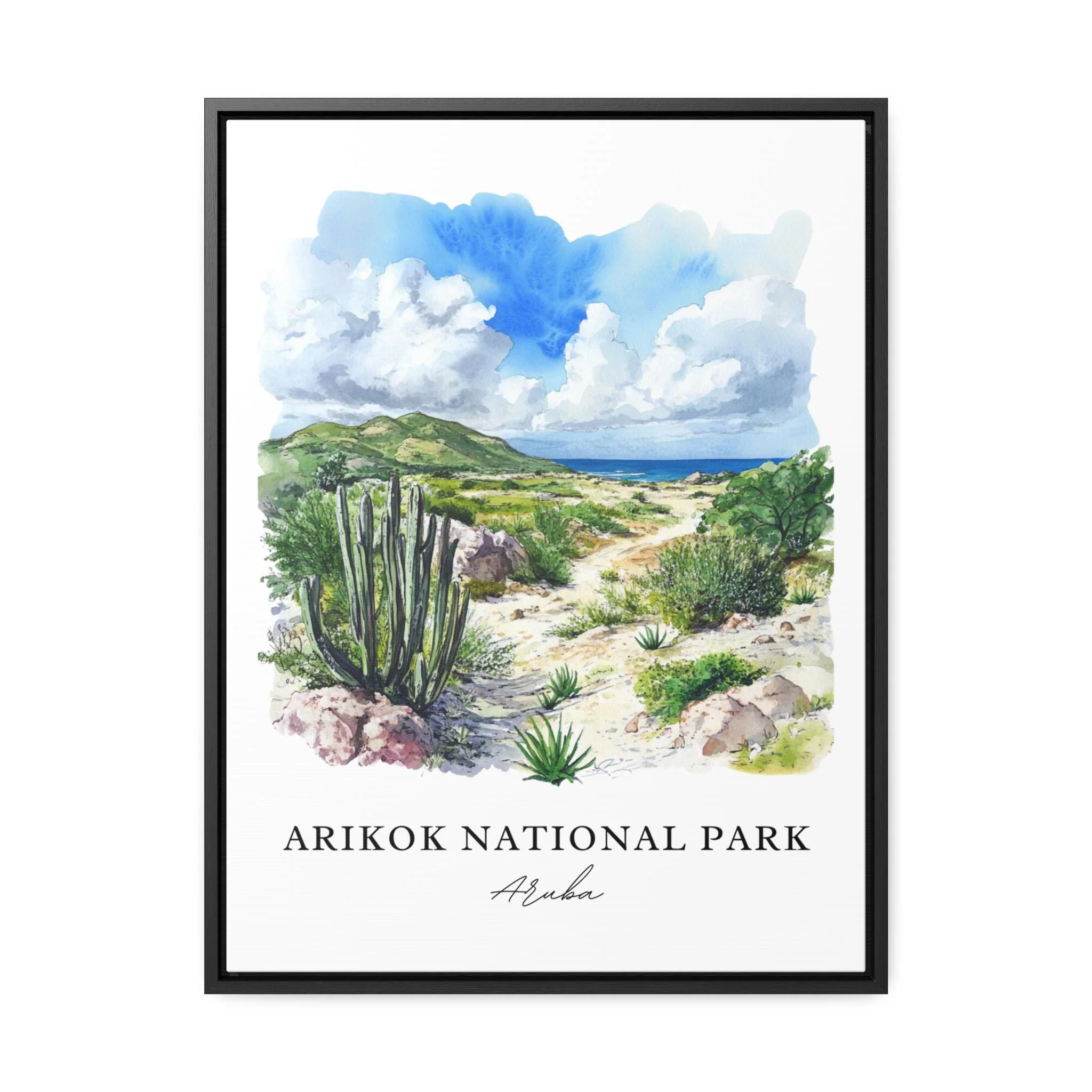 Arikok National Park, Aruba – Watercolor Art Print