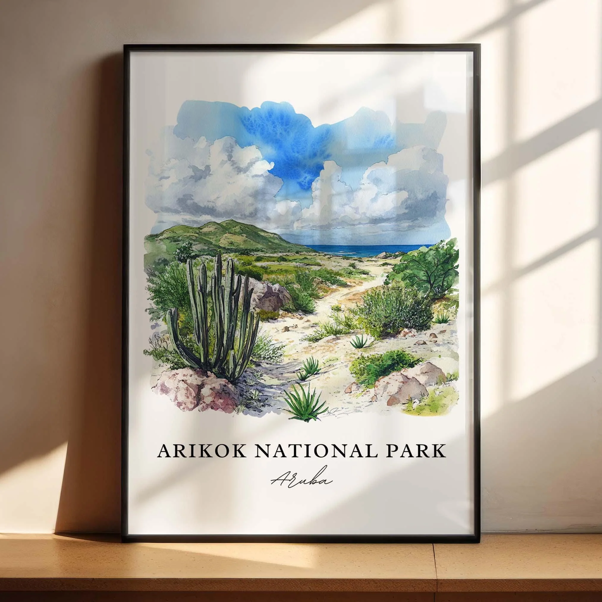 Arikok National Park, Aruba – Watercolor Art Print - Image 3