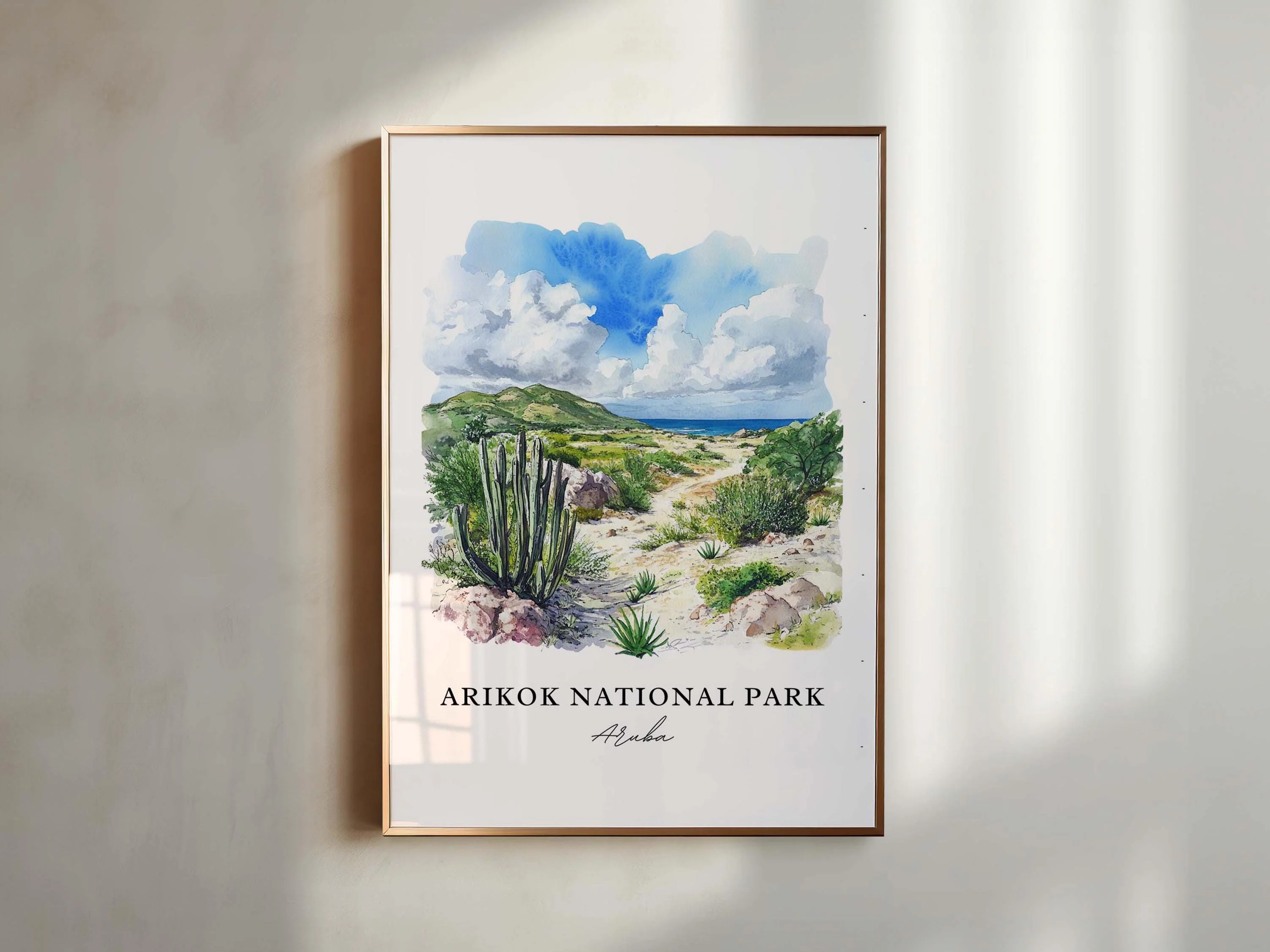 Arikok National Park, Aruba – Watercolor Art Print - Image 5