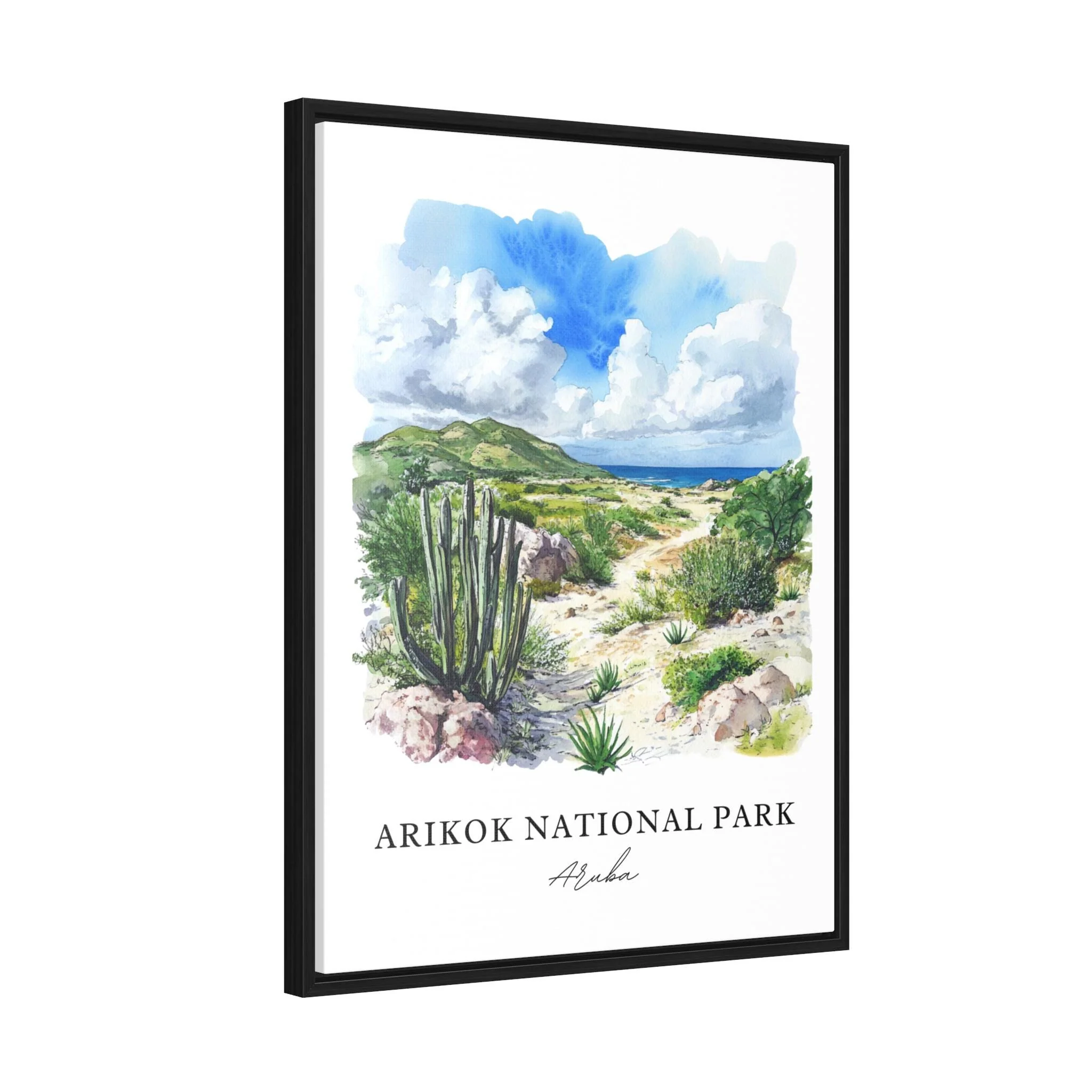 Arikok National Park, Aruba – Watercolor Art Print - Image 6