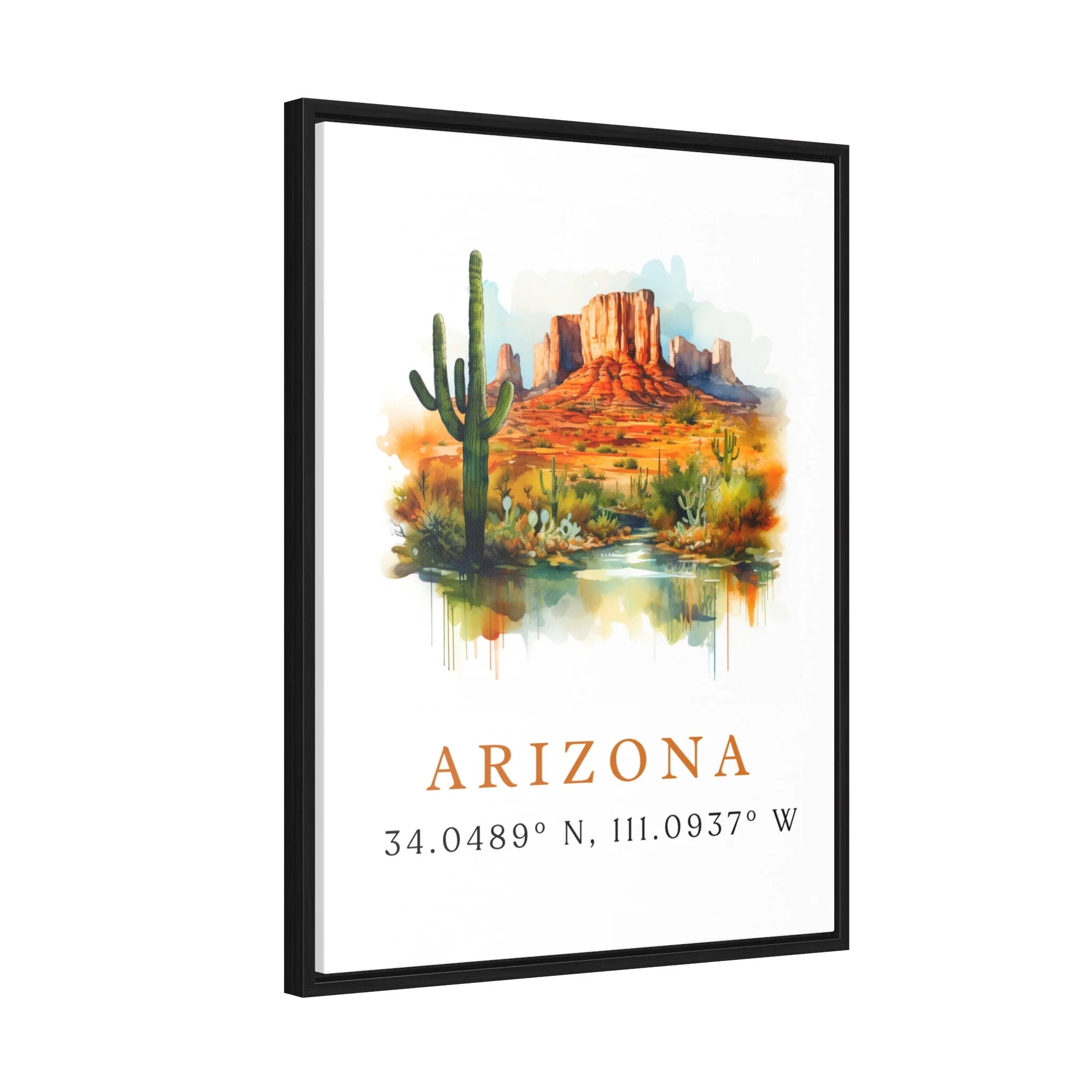 Arizona, Arizona – Watercolor Art Print - Image 7
