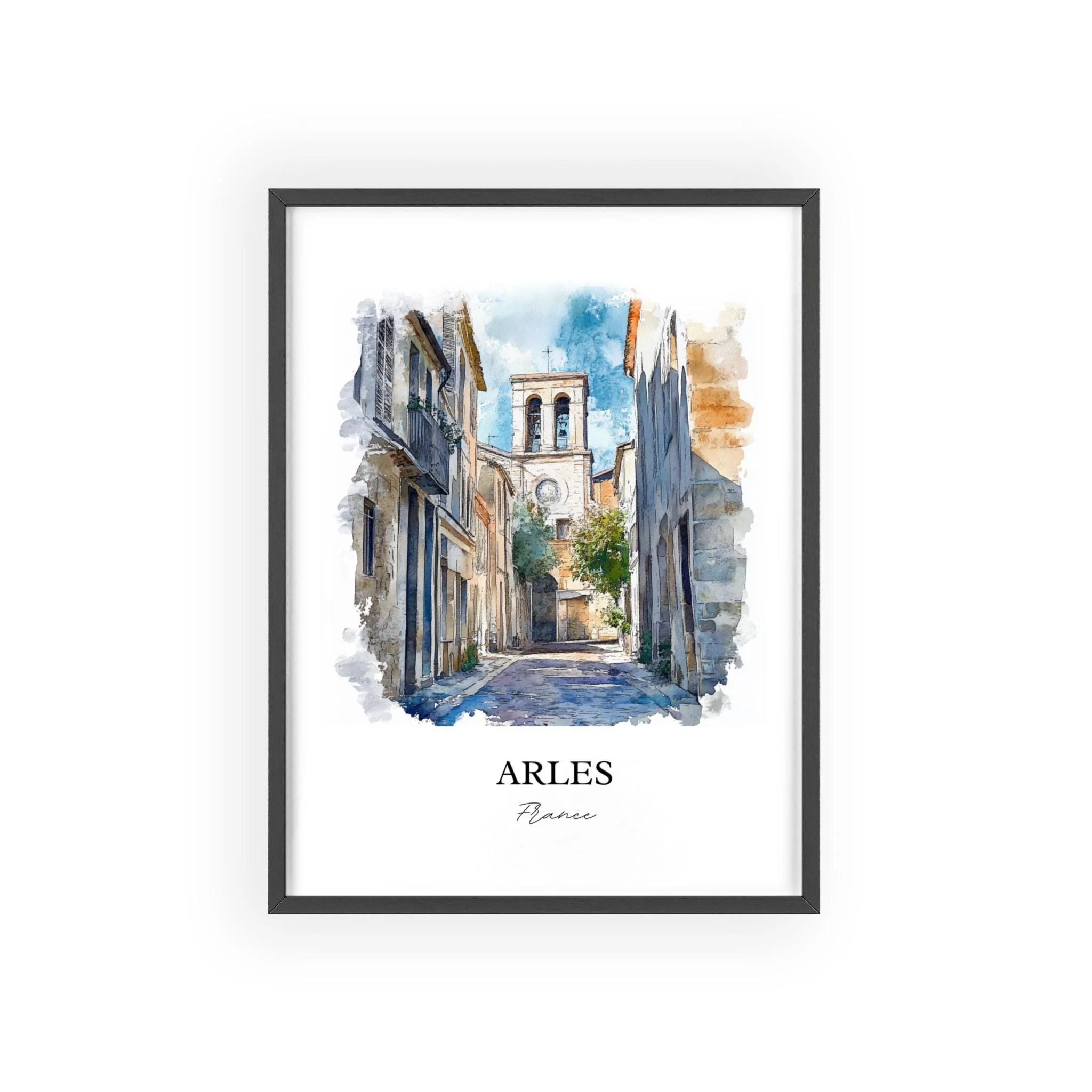 Arles, France – Watercolor Art Print - Image 7
