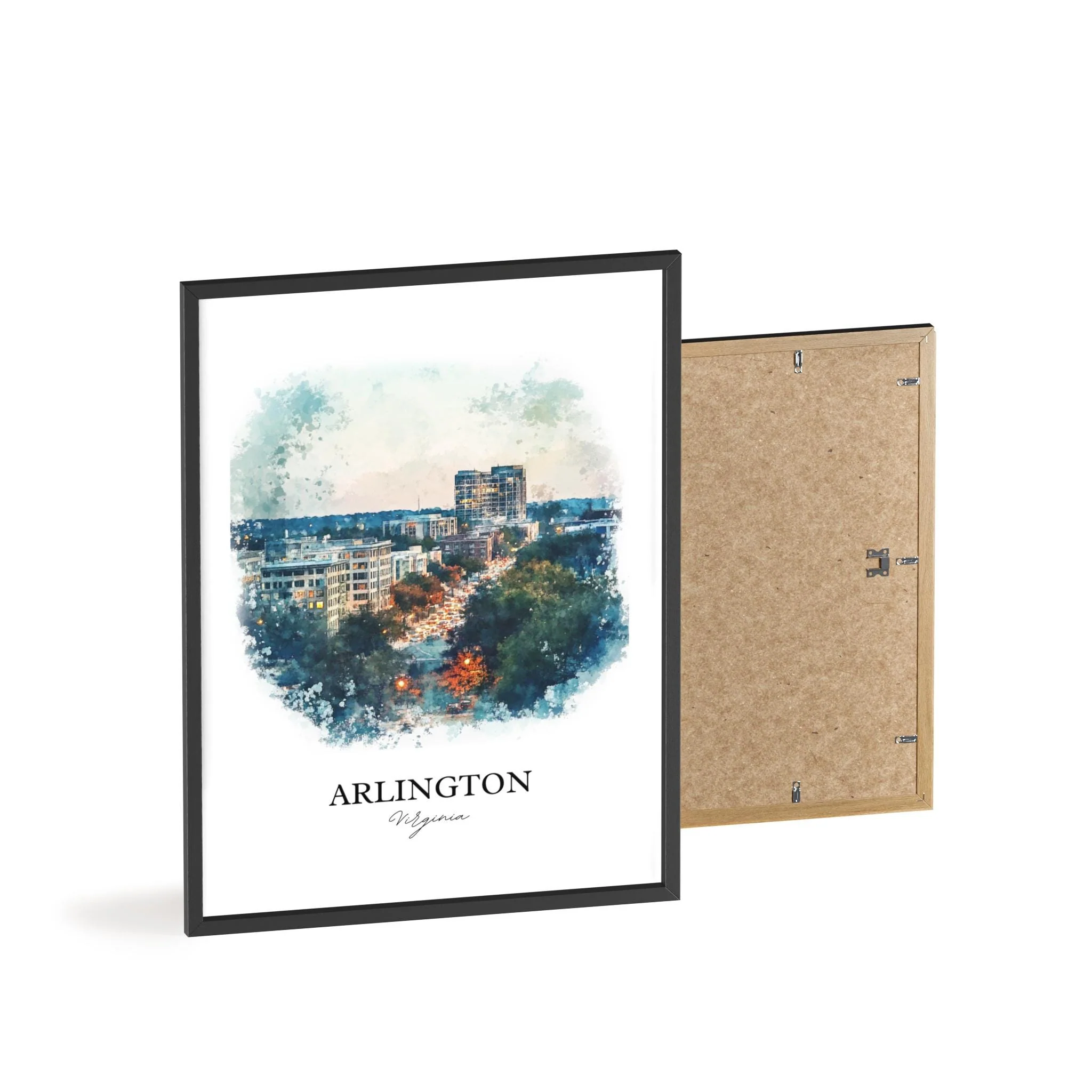 Arlington, USA – Watercolor Art Print - Image 8