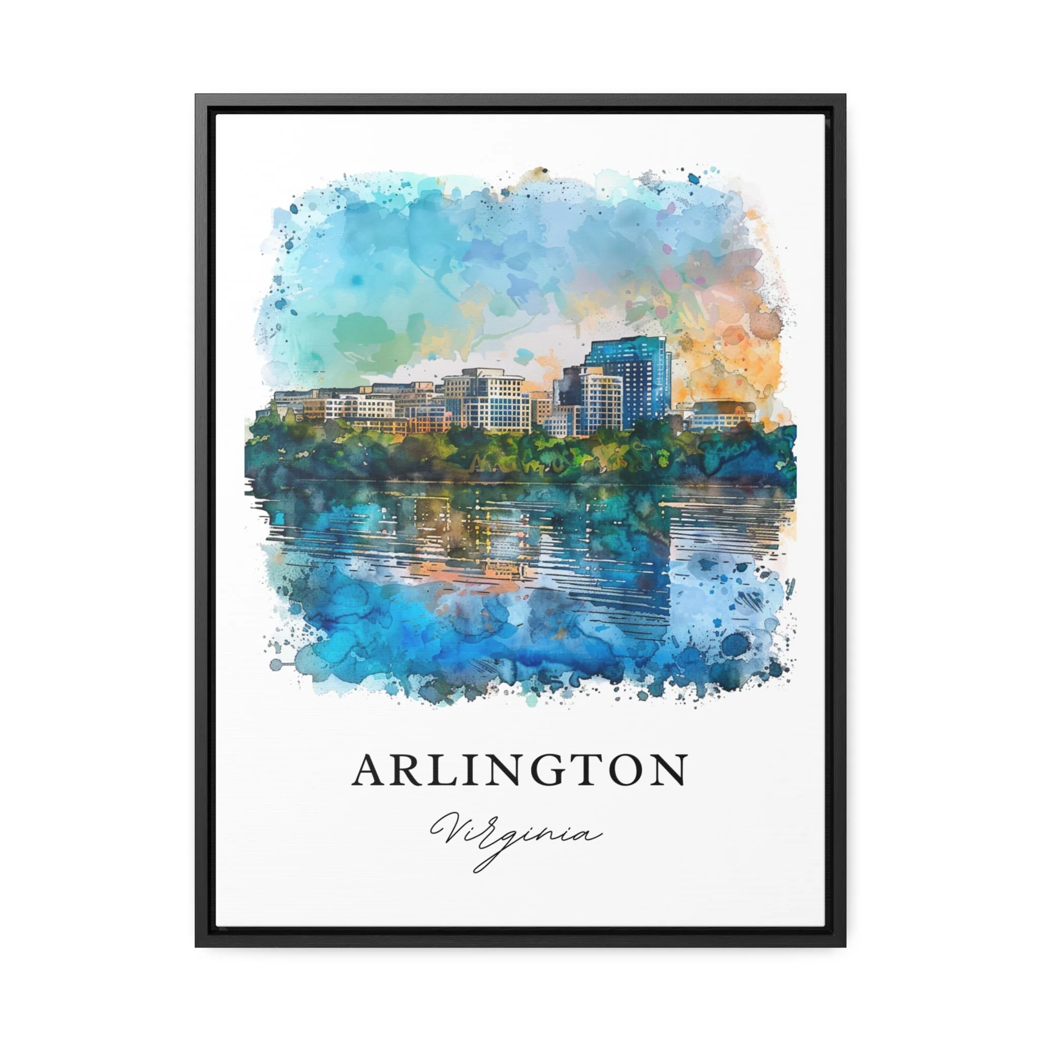 Arlington, Virginia – Watercolor Art Print - Image 5