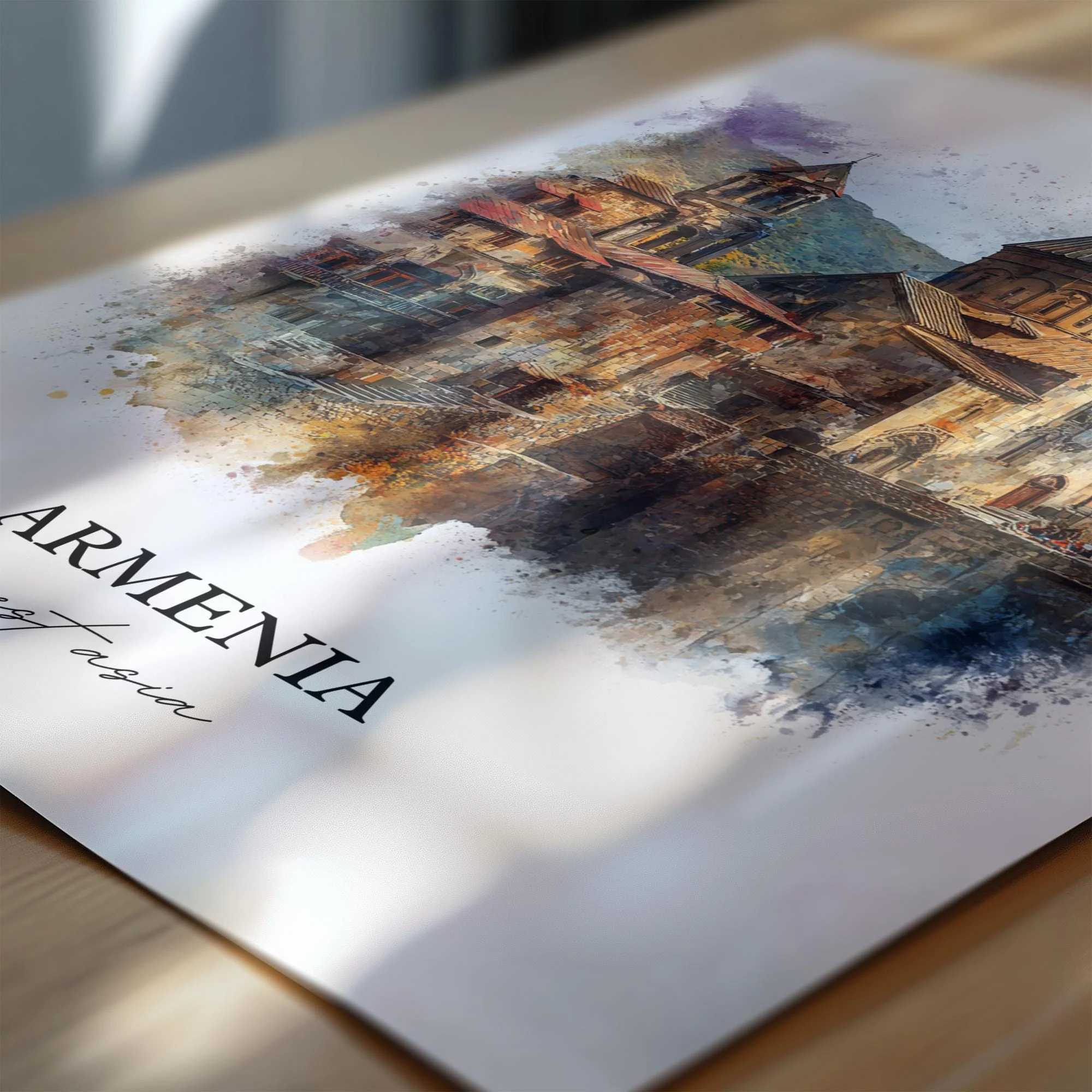 Armenia, Armenia – Watercolor Art Print - Image 2