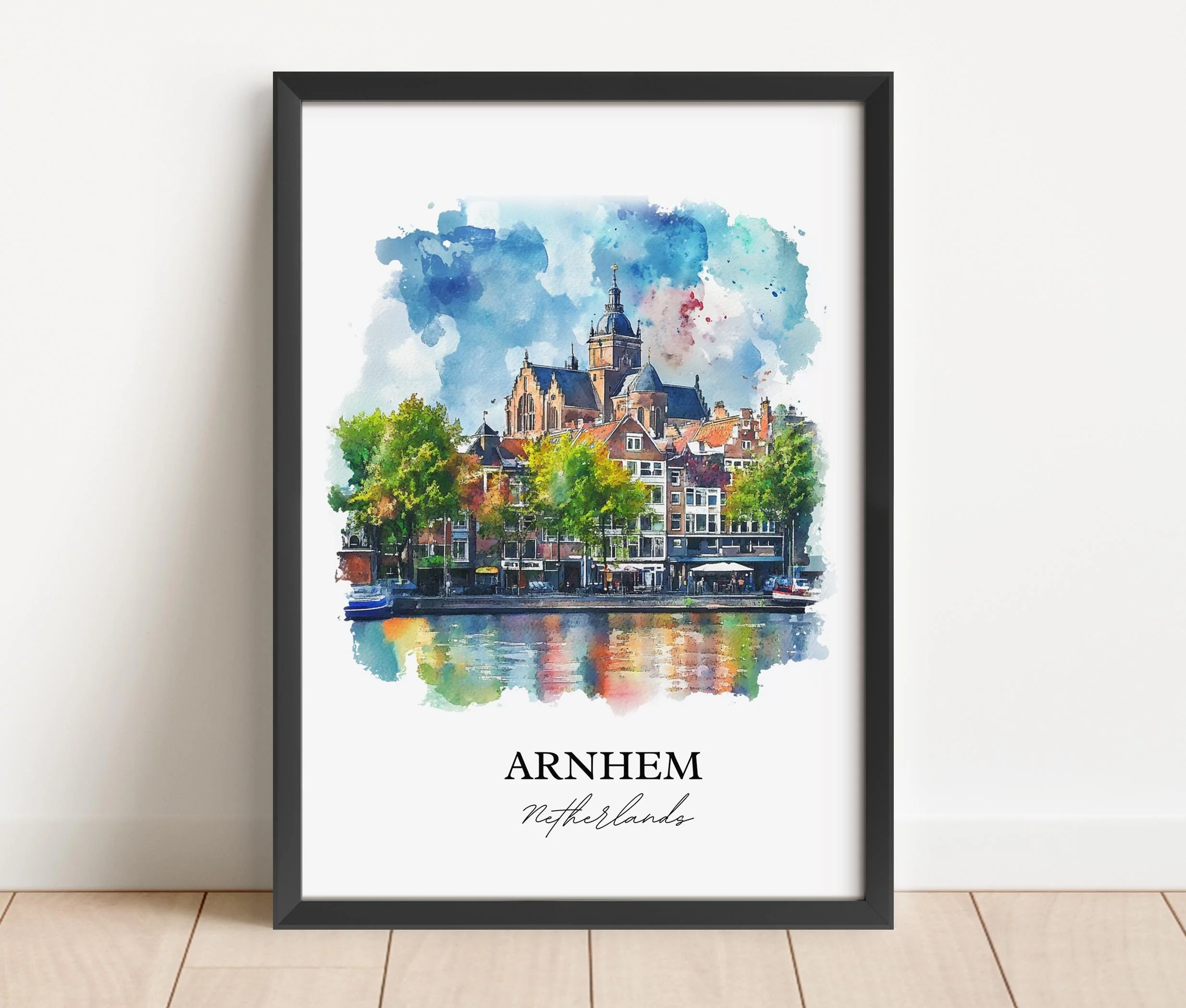 Arnhem, Netherlands – Watercolor Art Print - Image 5