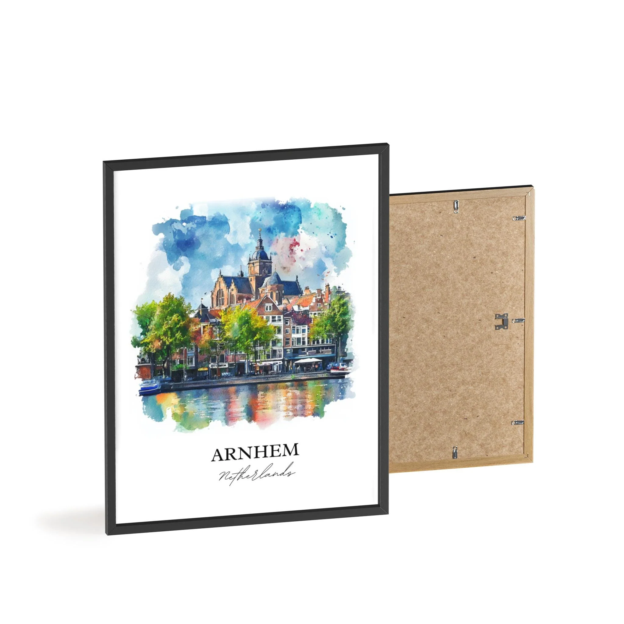 Arnhem, Netherlands – Watercolor Art Print - Image 8
