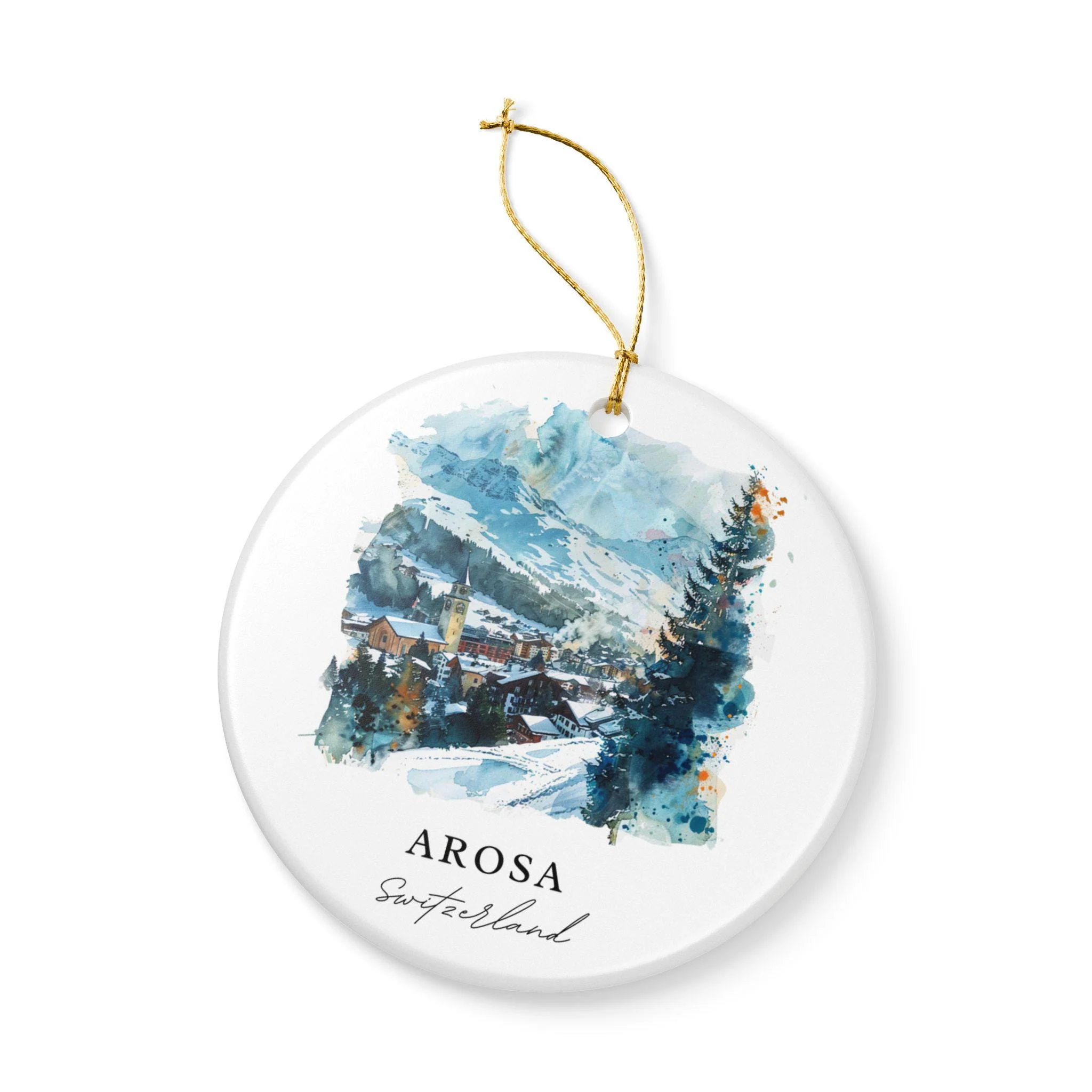 Arosa Switzerland Ornament: Unique Arosa Souvenir, Arosa Xmas Decor, and Authentic Arosa Switzerland Gift - Image 3