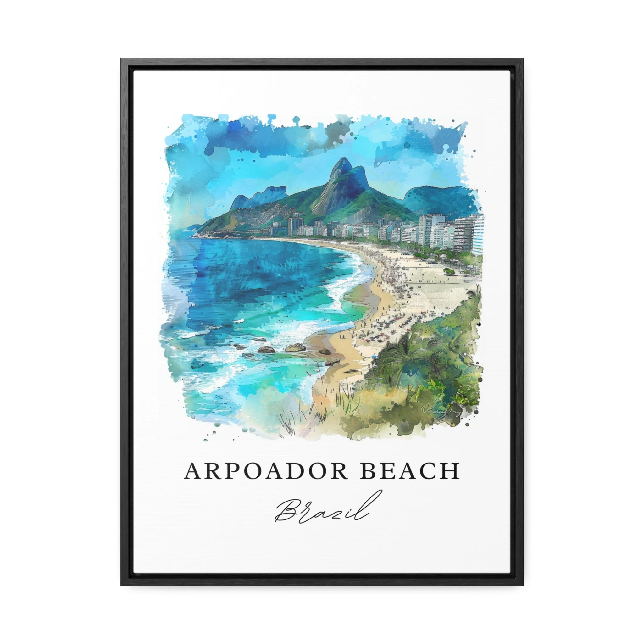 Arporador Beach, Brazil – Watercolor Art Print - Image 6