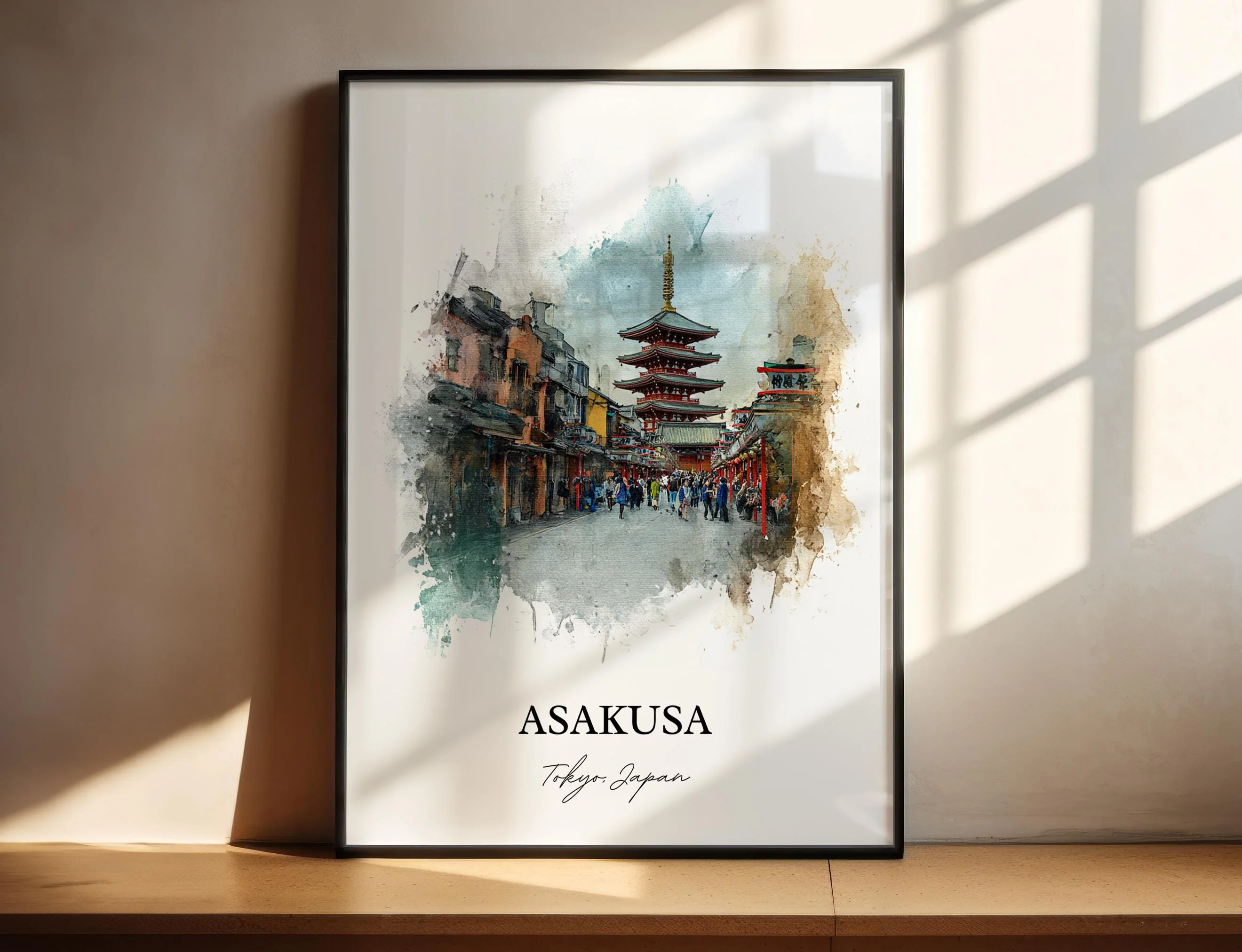 Asakusa, Japan – Watercolor Art Print