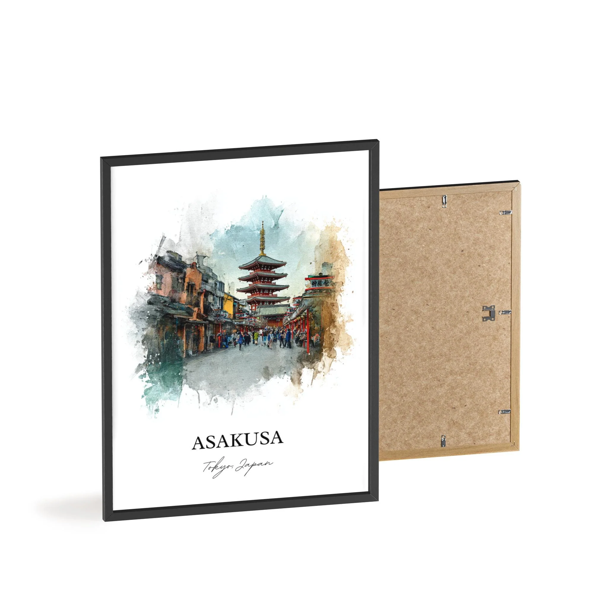 Asakusa, Japan – Watercolor Art Print - Image 10