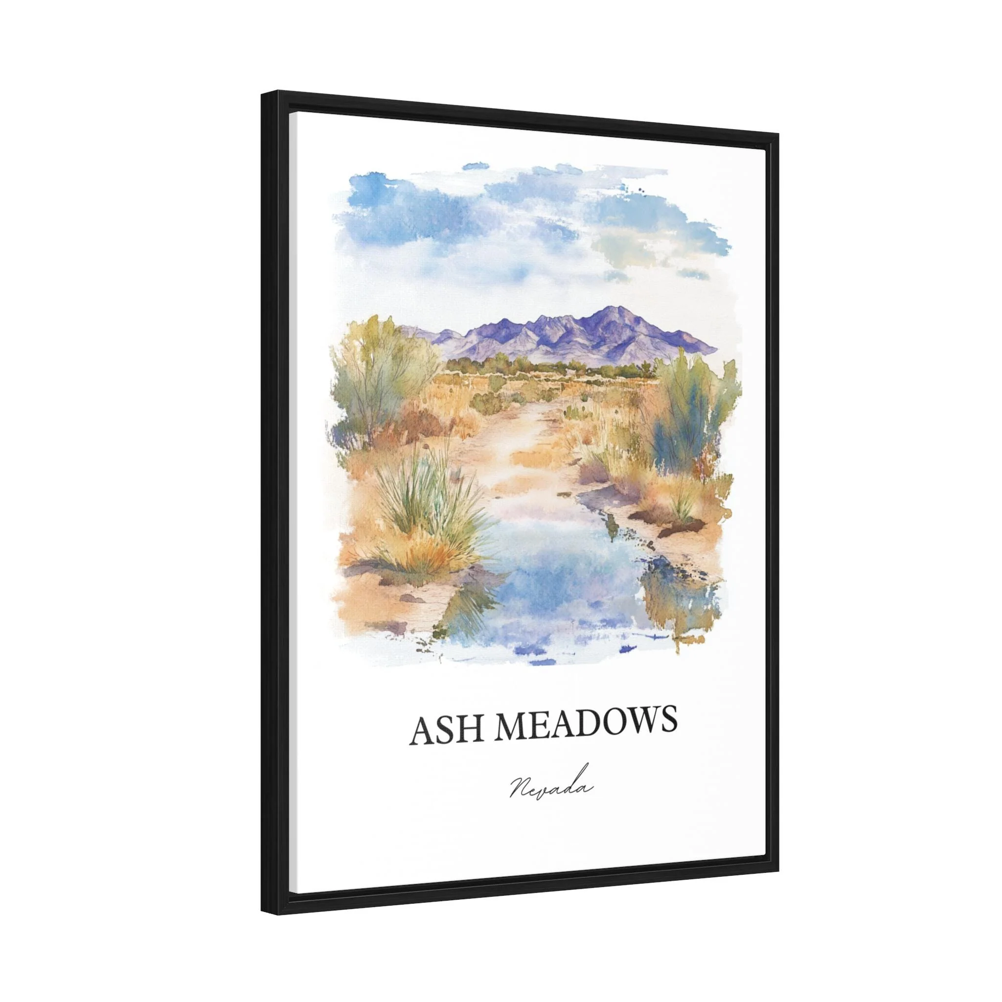 Ash Meadows, USA – Watercolor Art Print - Image 8