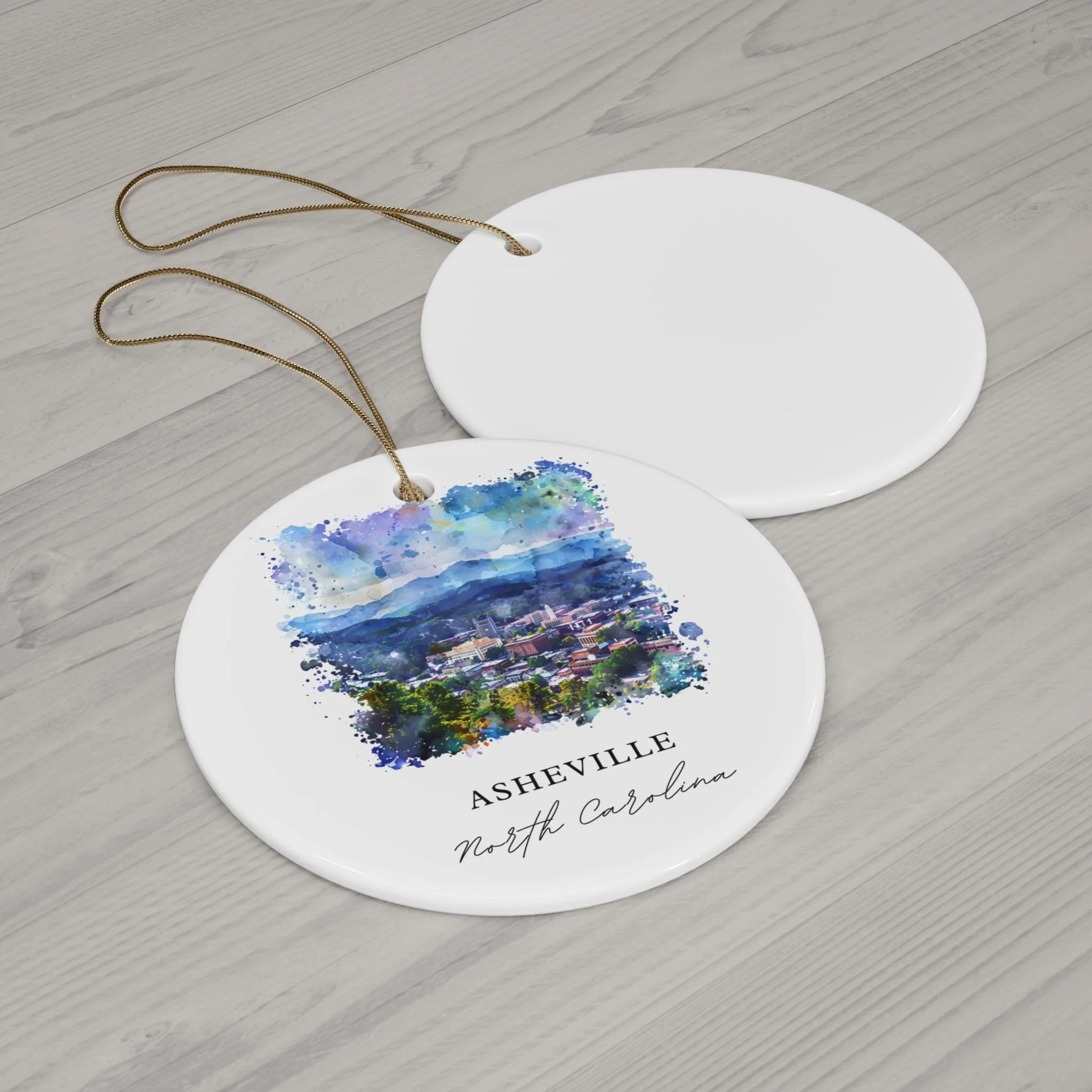 Asheville, North Carolina Christmas Ornament - Image 2