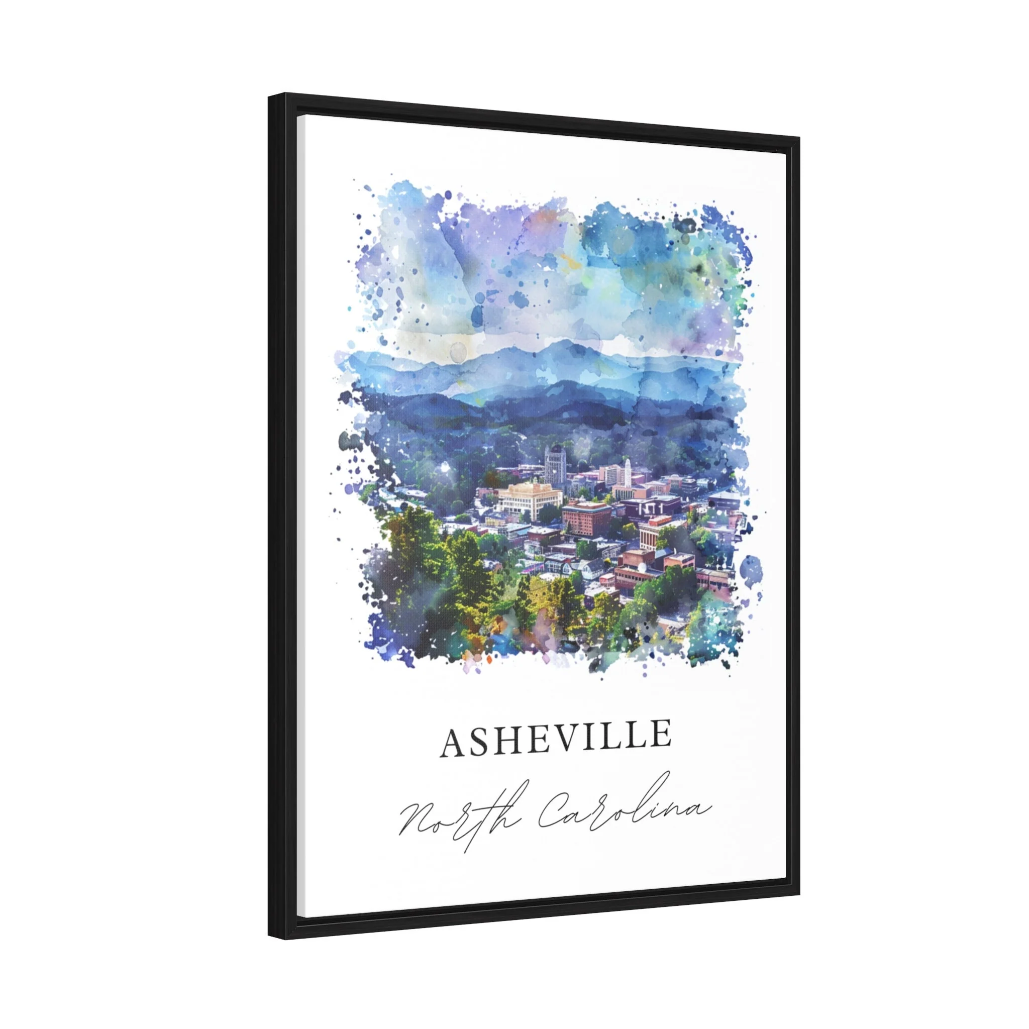 Asheville, North Carolina Watercolor Art Print - Image 6
