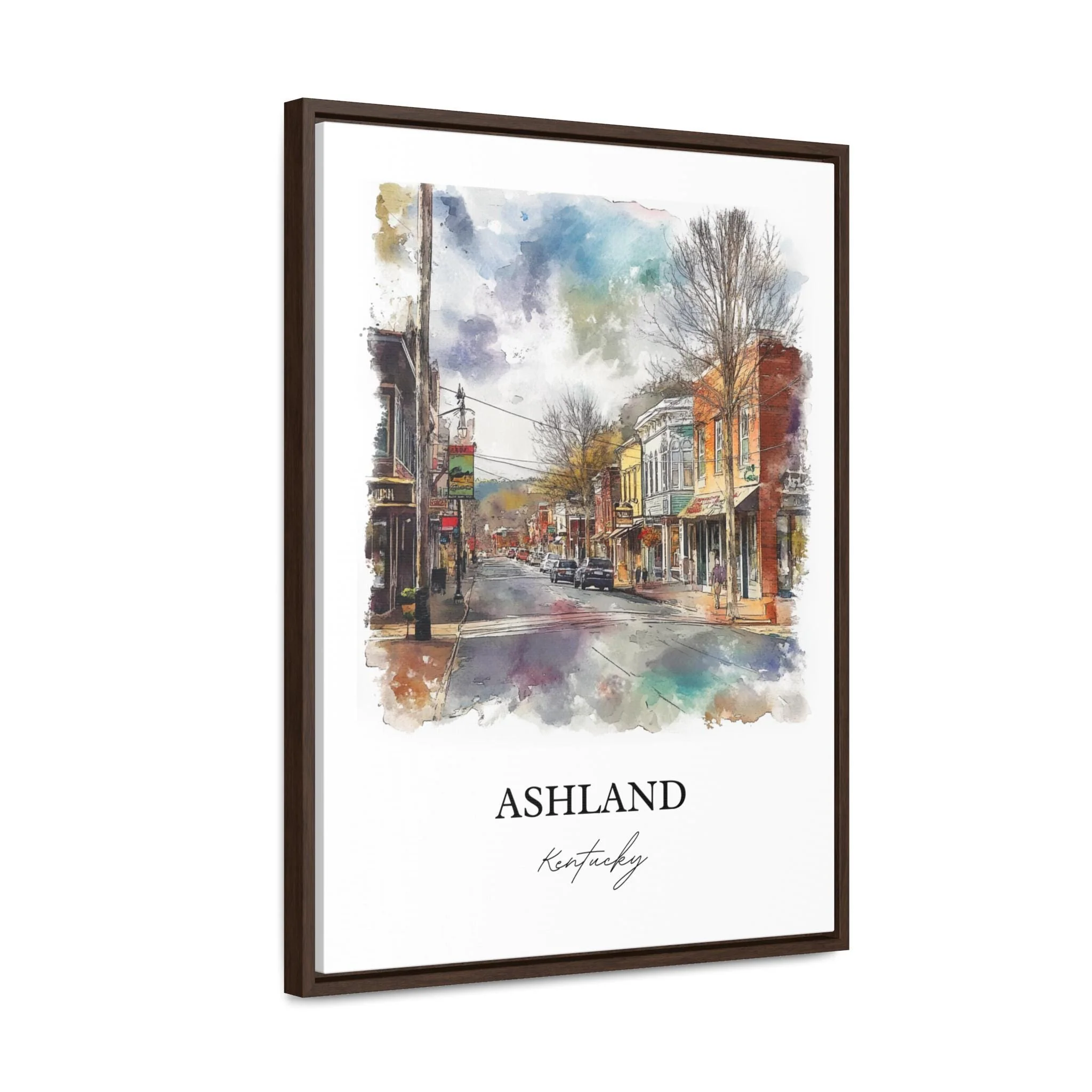 Ashland, Kentucky – Watercolor Art Print of Ohio River and Boyd County - Image 8