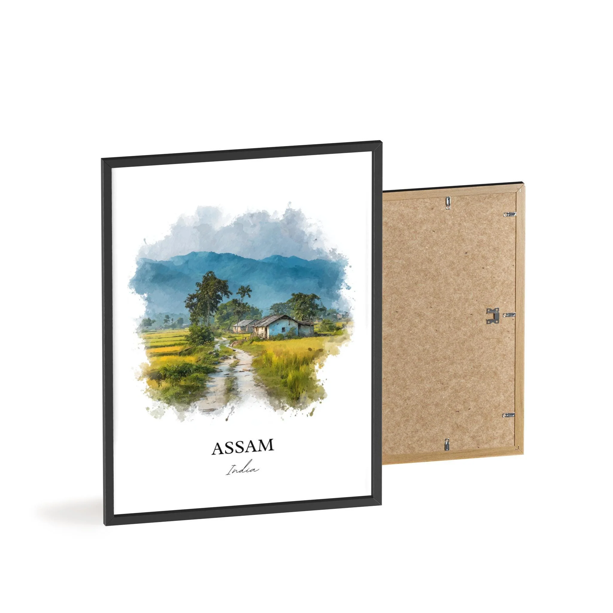 Assam, India – Watercolor Art Print - Image 8