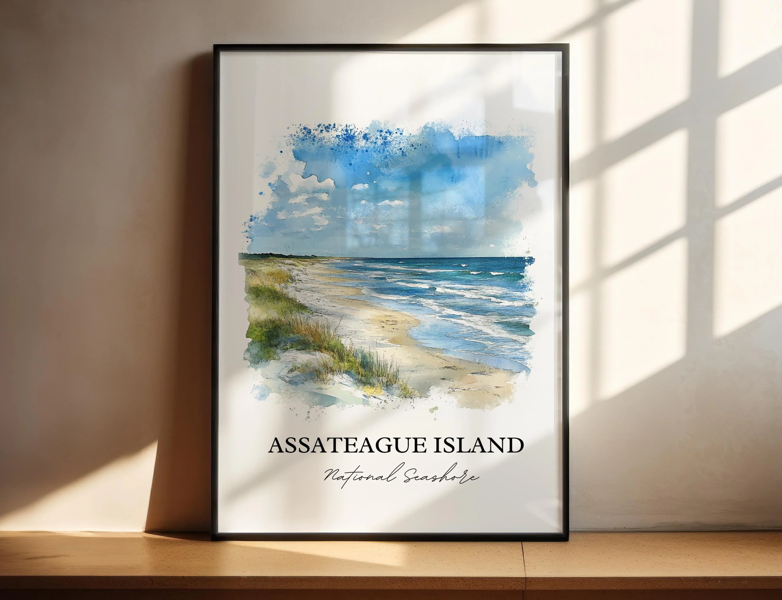 Assateague Island, USA – Watercolor Art Print