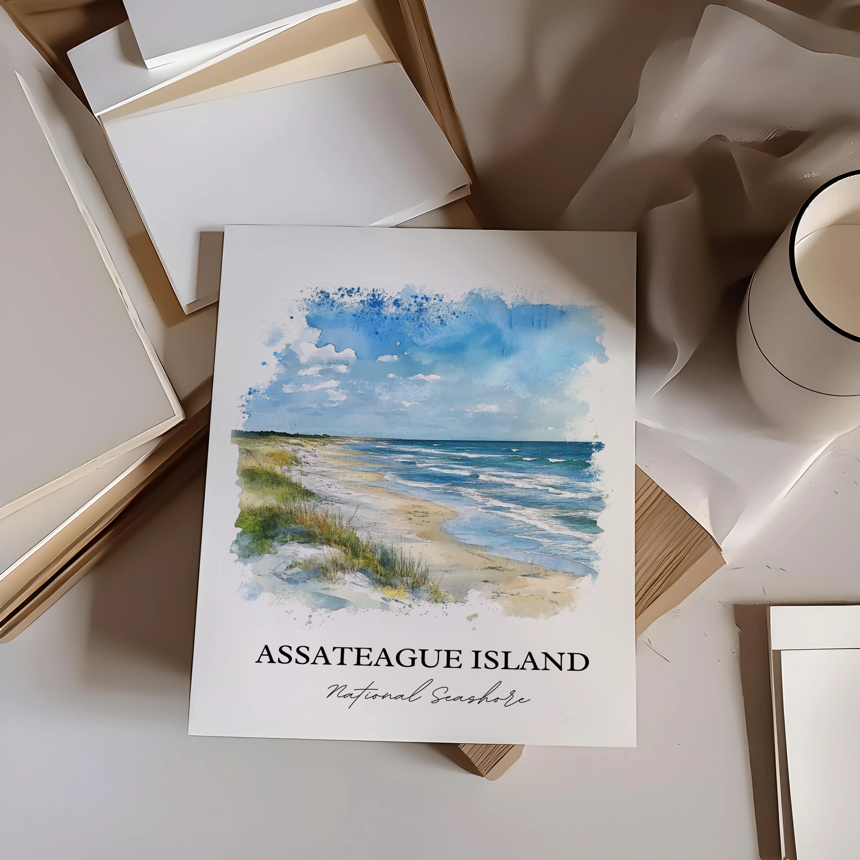 Assateague Island, USA – Watercolor Art Print - Image 6
