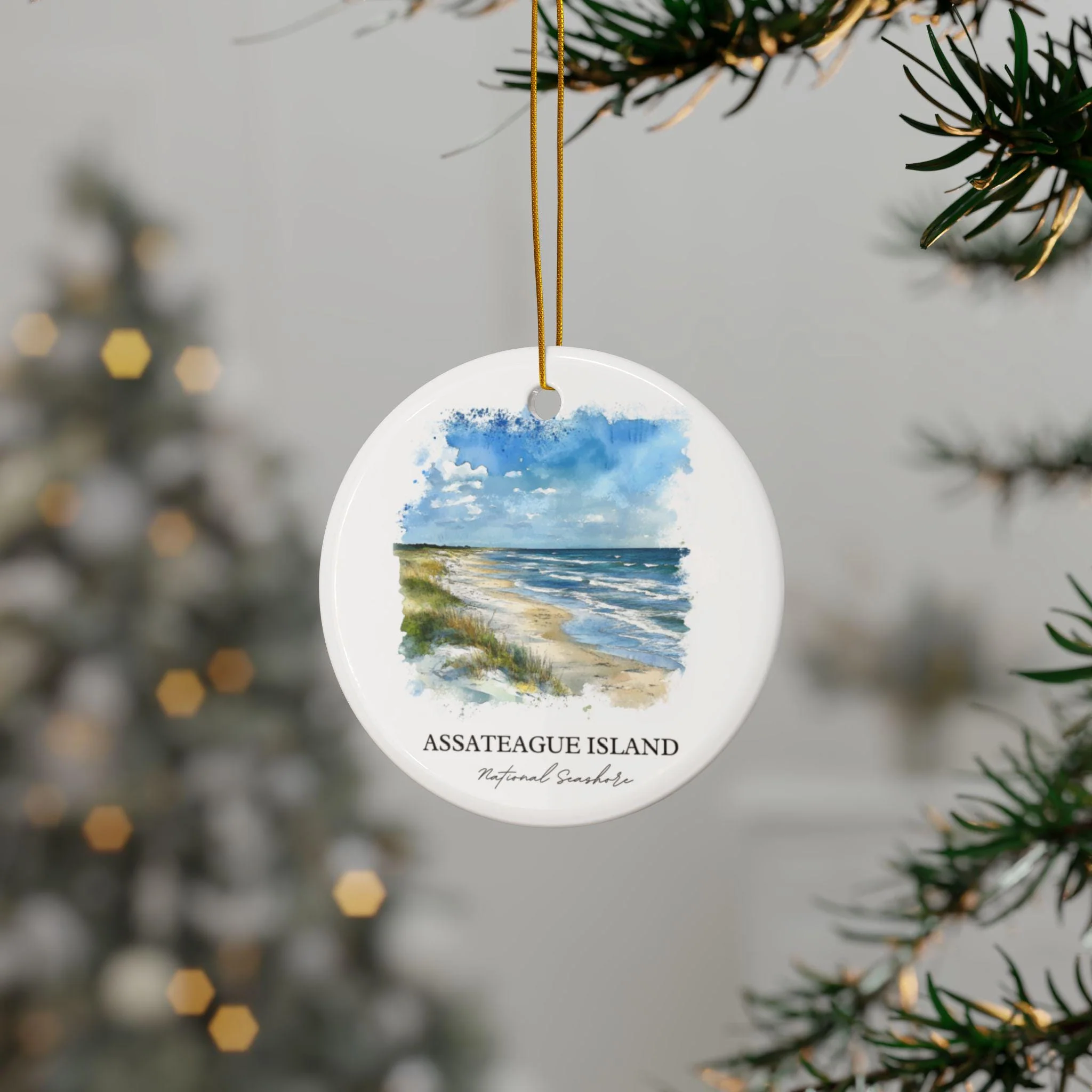 Assateague Island Ornament: Unique Assateague Island Souvenir, Assateague Island Xmas Decor, and Authentic Assateague Island Gift - Image 3