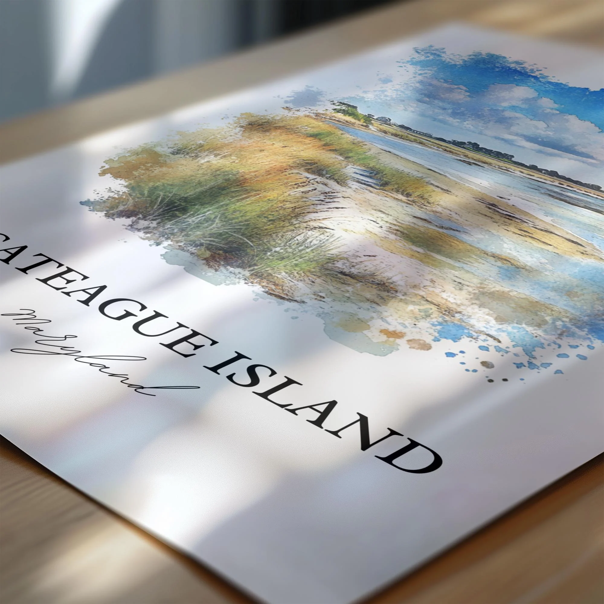 Assateague Island, USA – Watercolor Art Print - Image 3