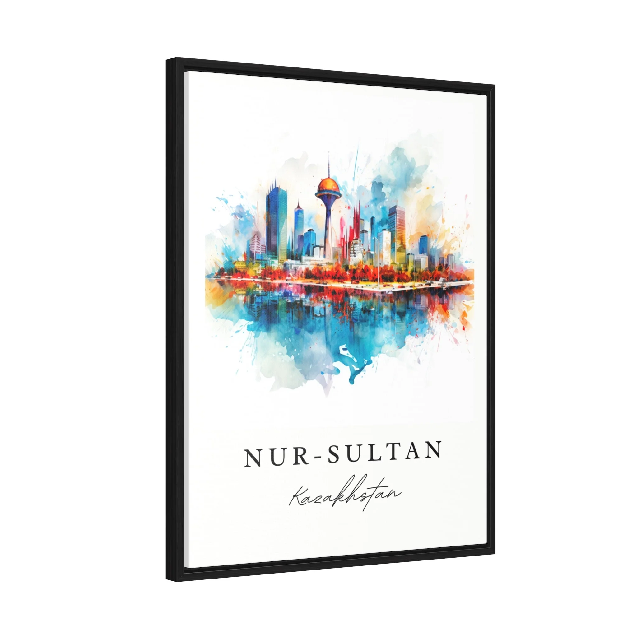 Astana, Kazakhstan – Watercolor Art Print - Image 7