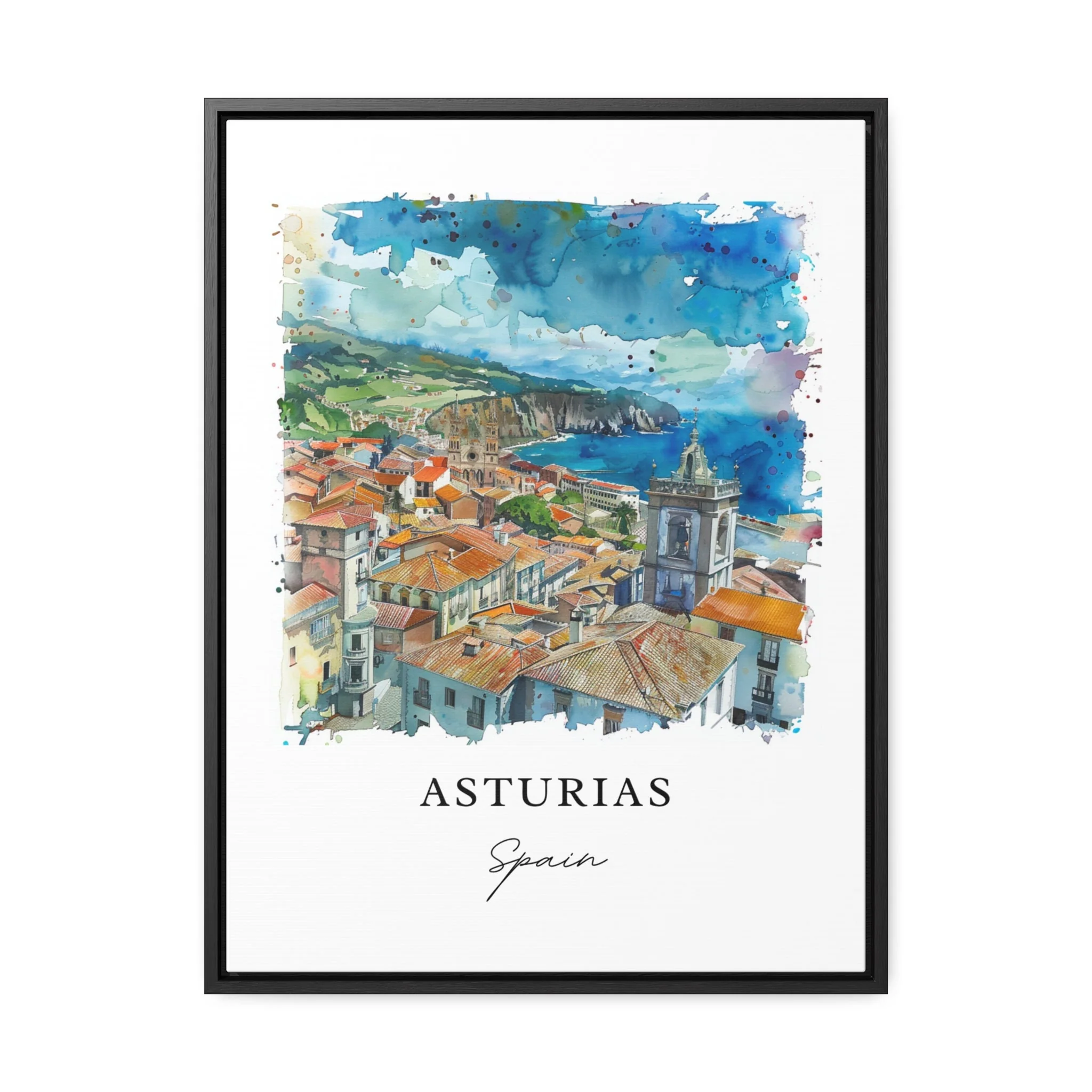 Asturias, Spain – Watercolor Art Print - Image 5