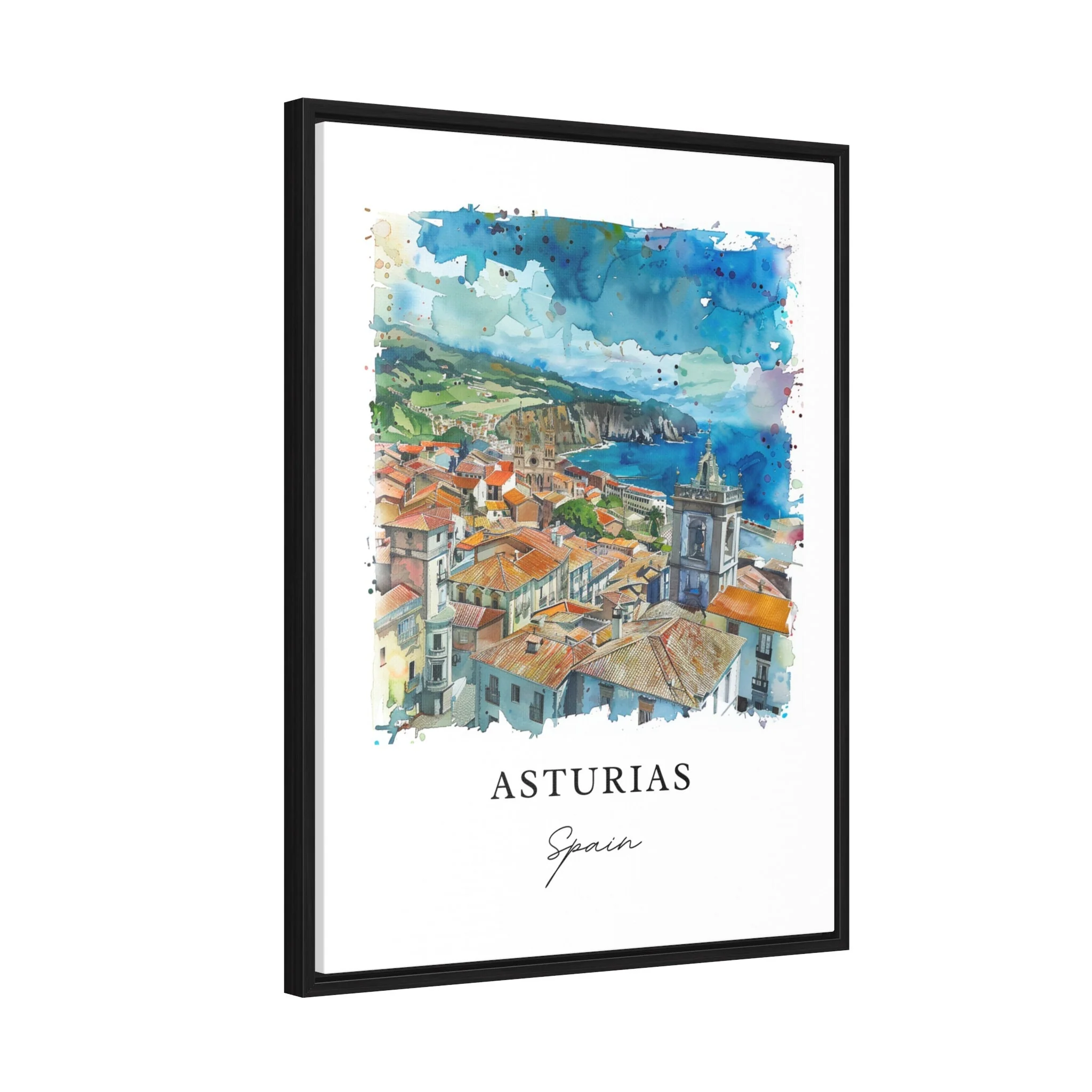 Asturias, Spain – Watercolor Art Print - Image 6
