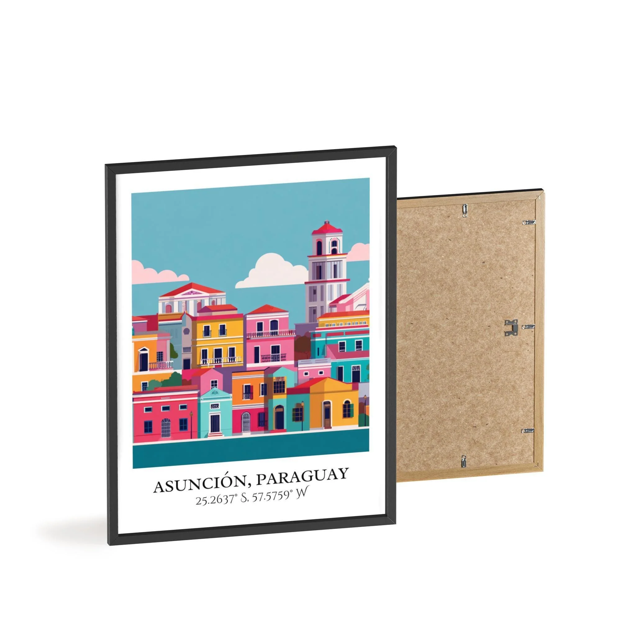 Asunción, Paraguay – Watercolor Art Print - Image 8