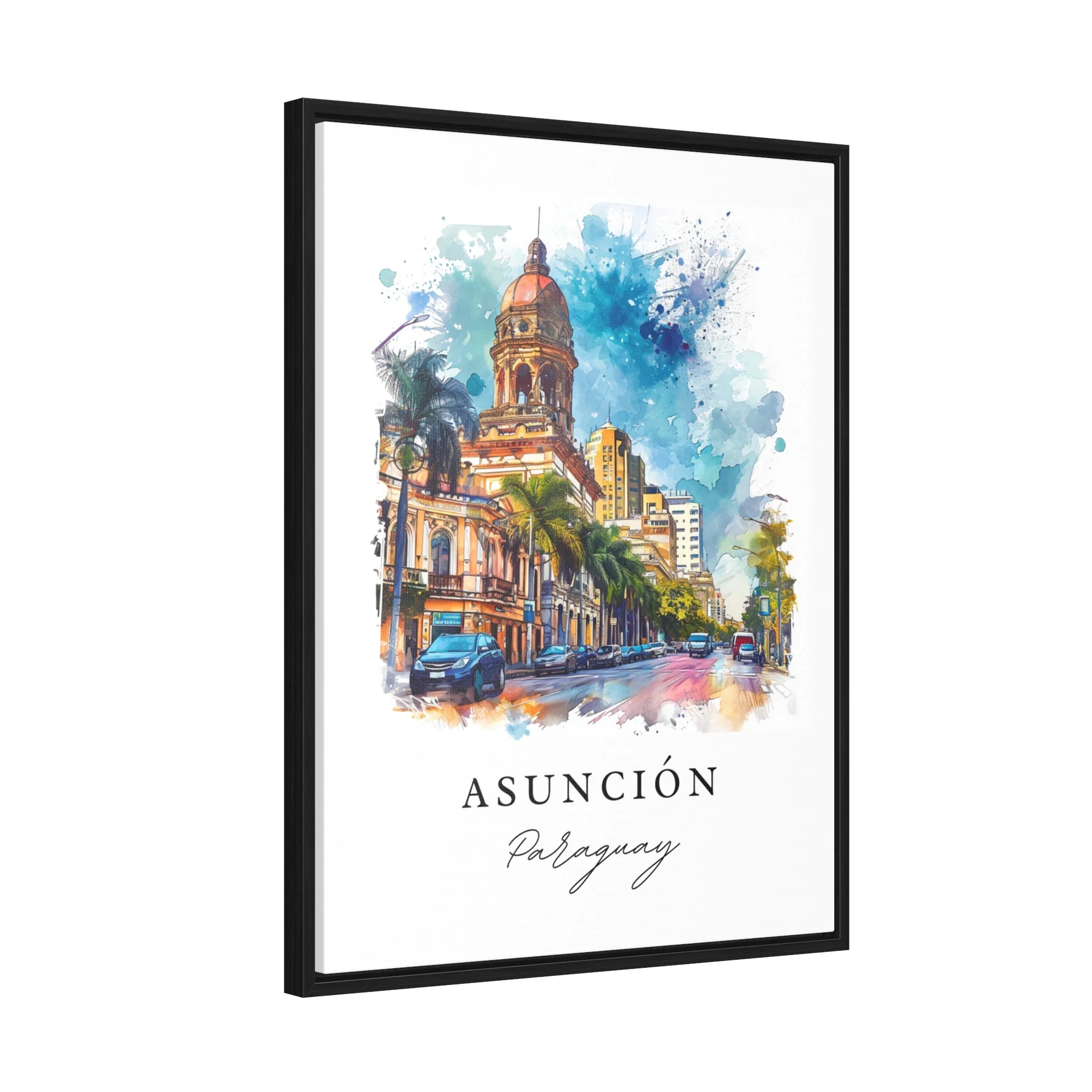 Asuncion, Paraguay – Watercolor Art Print - Image 6