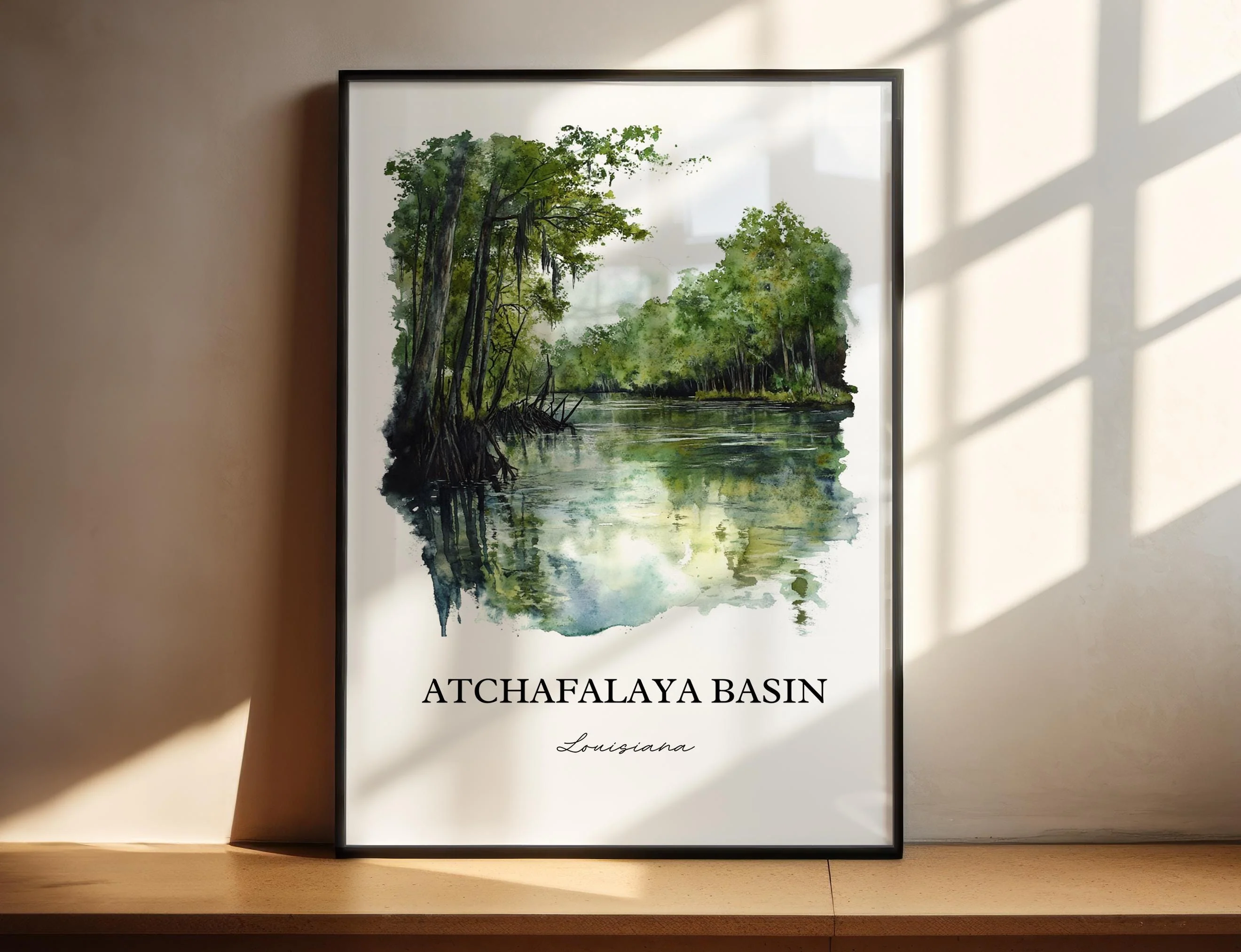 Atchafalaya Basin, Louisiana – Watercolor Art Print