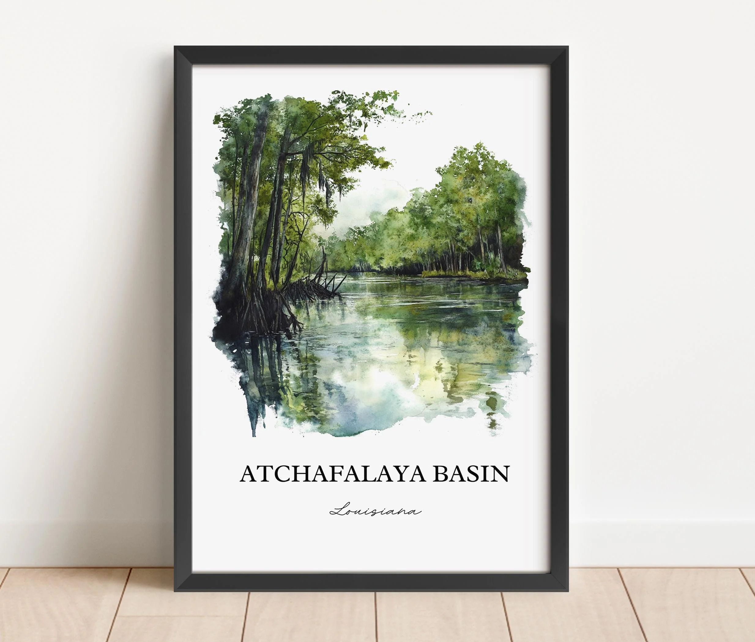 Atchafalaya Basin, Louisiana – Watercolor Art Print - Image 6