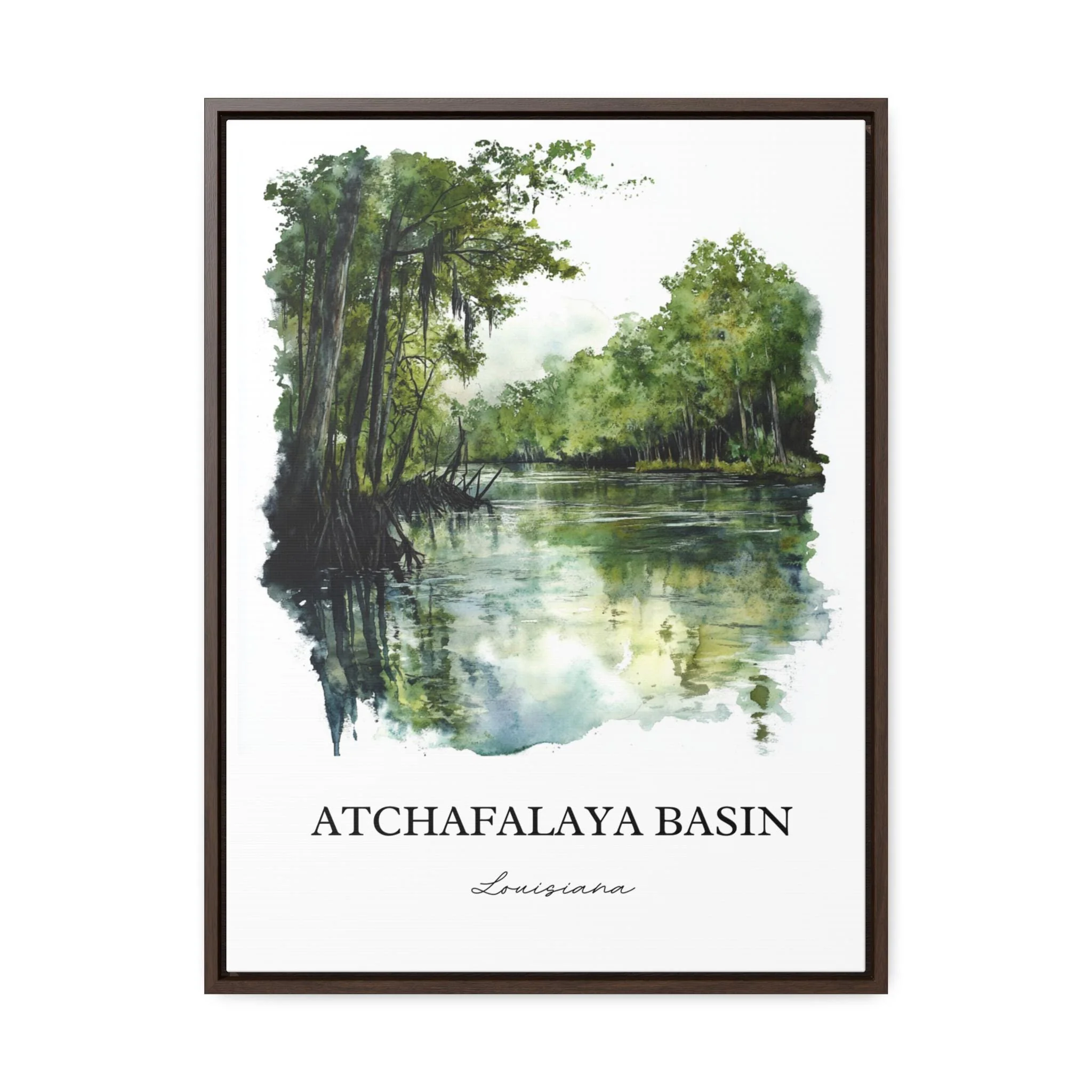 Atchafalaya Basin, Louisiana – Watercolor Art Print - Image 7