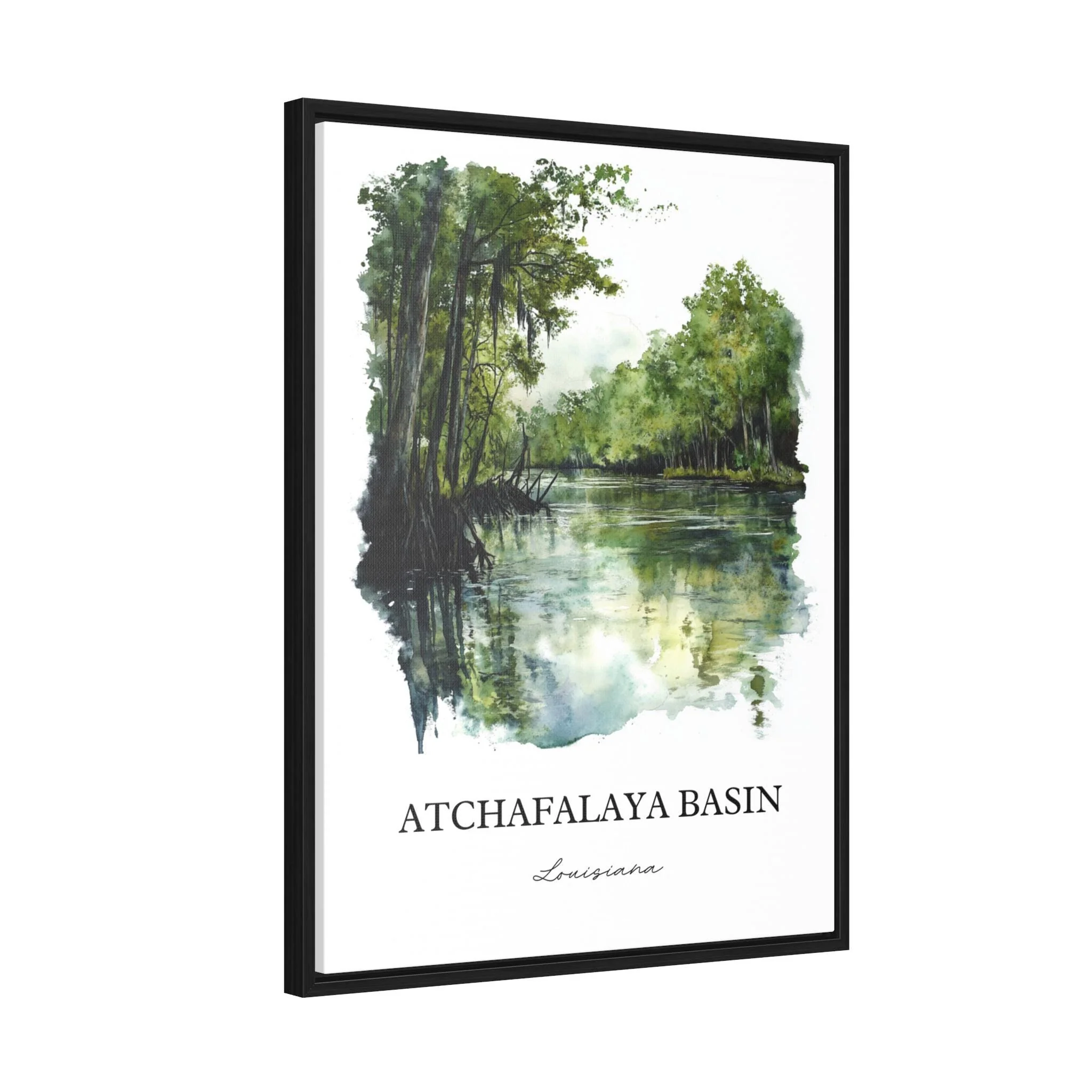 Atchafalaya Basin, Louisiana – Watercolor Art Print - Image 8