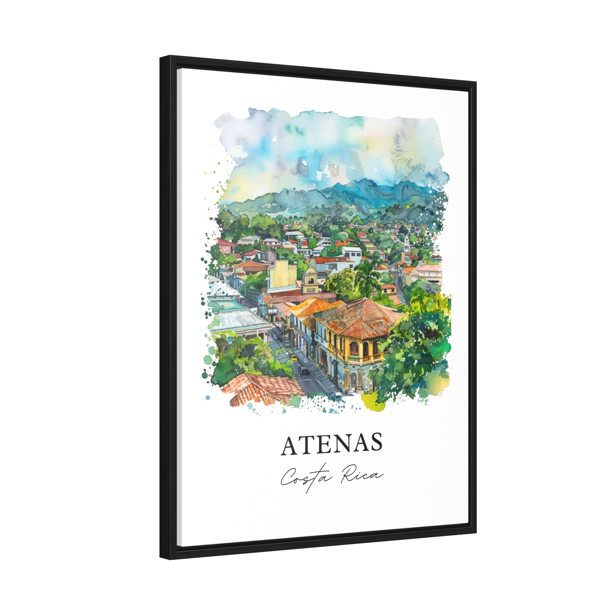Atenas, Costa Rica – Watercolor Art Print - Image 6