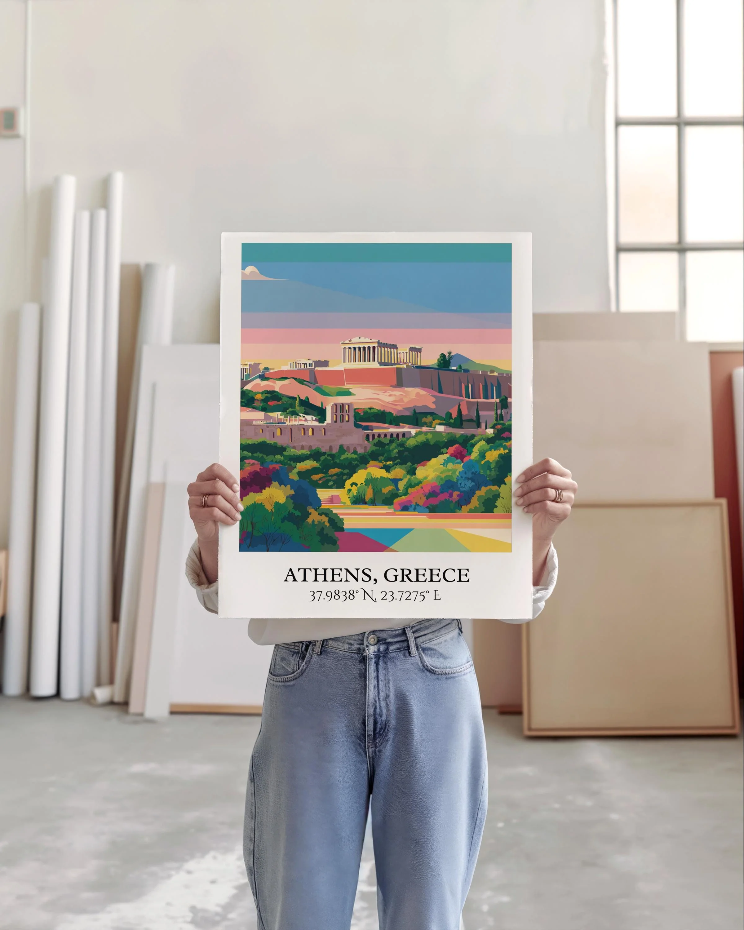 Athens, Greece – Watercolor Art Print - Image 5