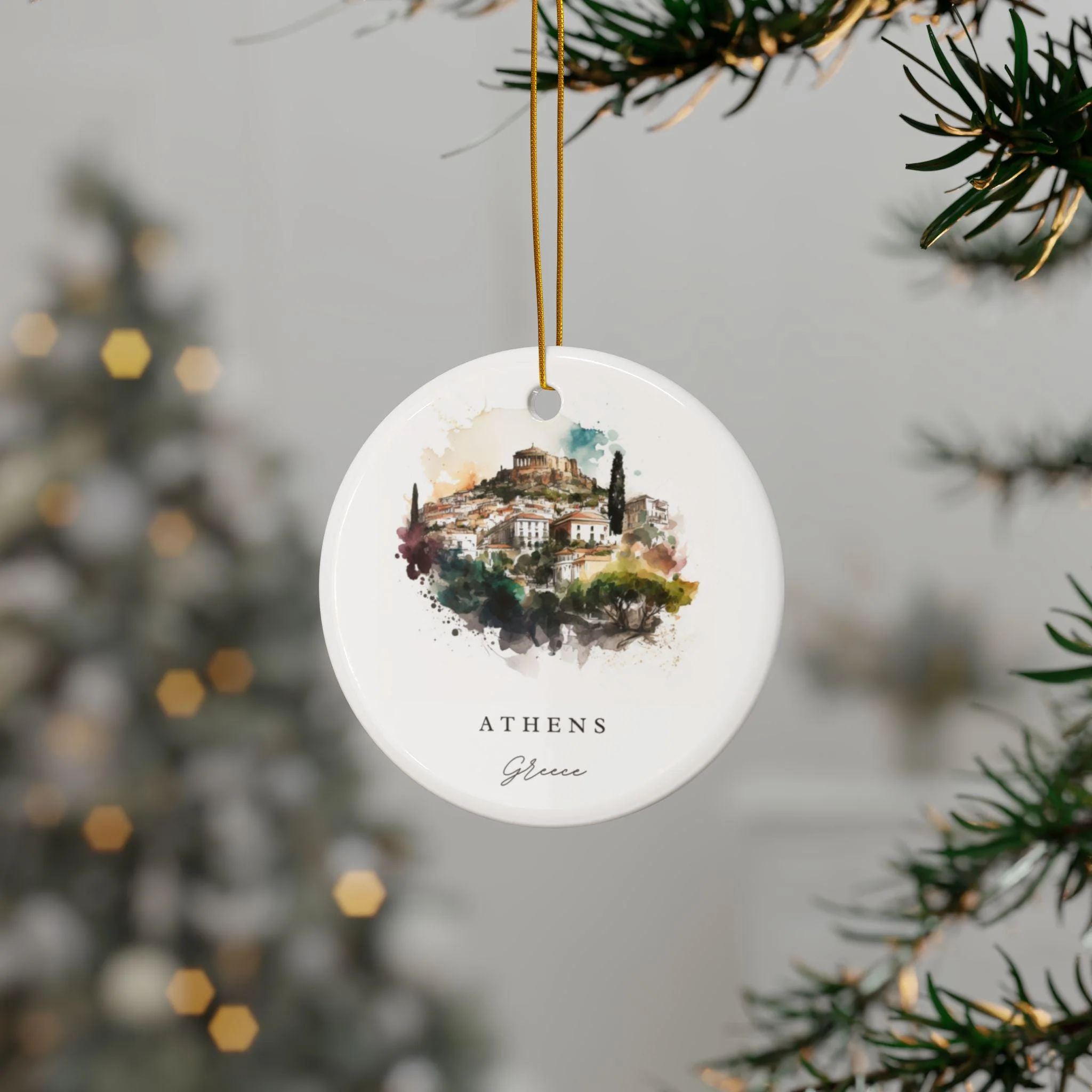Athens, Greece Christmas Ornament - Image 3