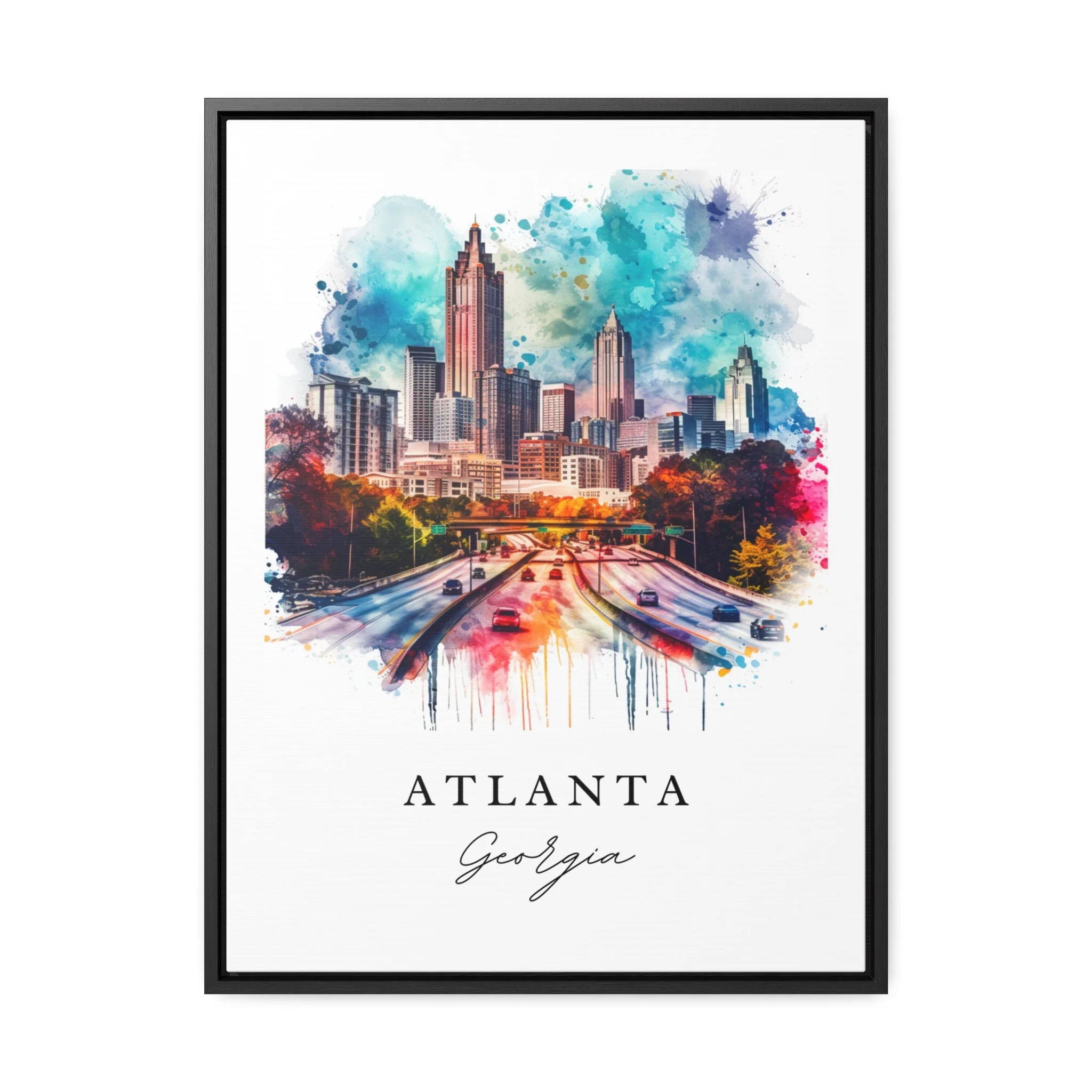 Atlanta, Georgia – Watercolor Art Print - Image 6