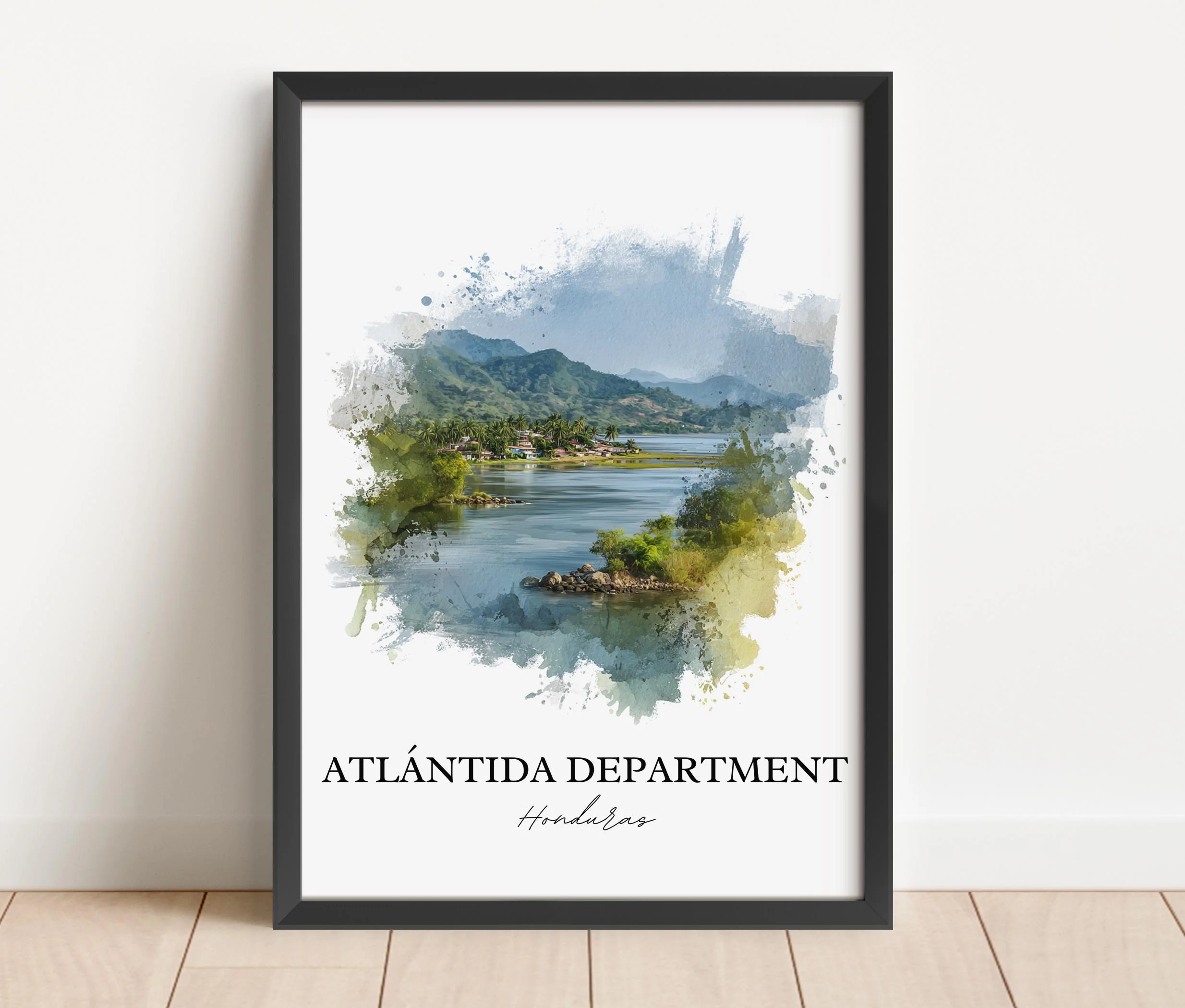 Atlántida, Honduras – Watercolor Art Print - Image 6