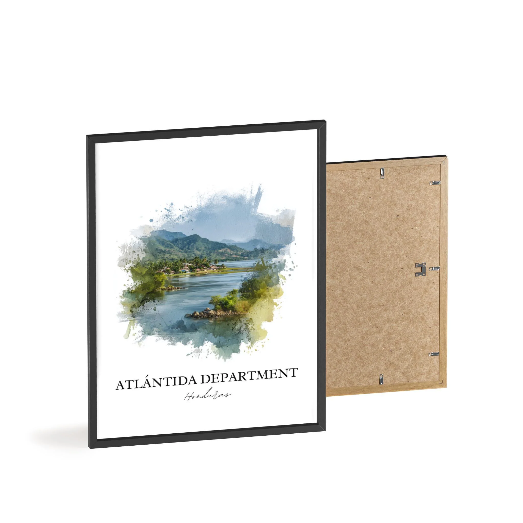 Atlántida, Honduras – Watercolor Art Print - Image 8