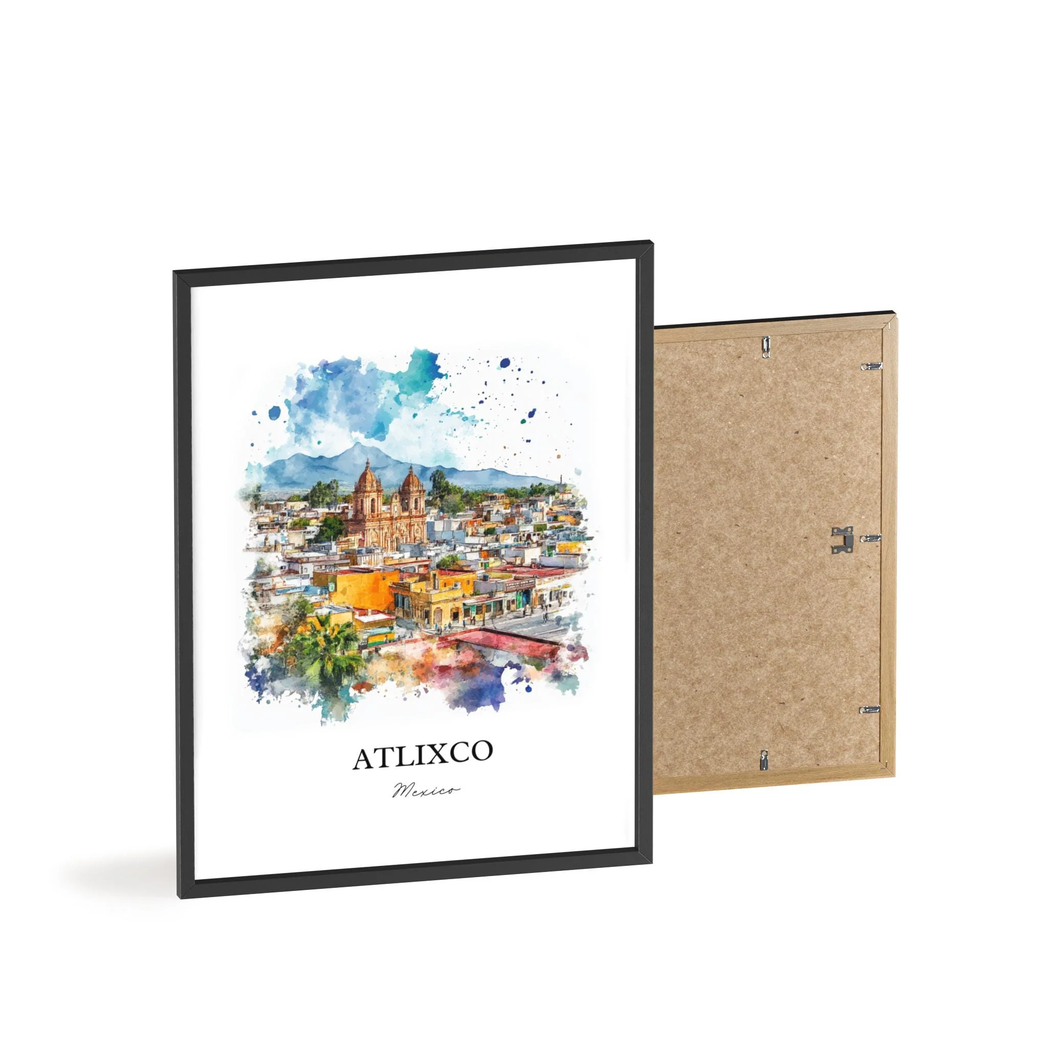 Atlixco, Mexico – Popocatépetl Volcano Watercolor Art Print - Image 8