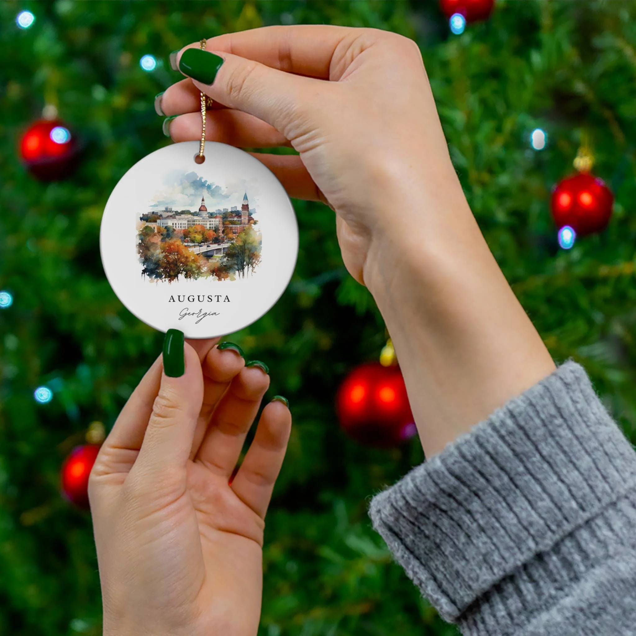 Augusta, Georgia Christmas Ornament - Image 3