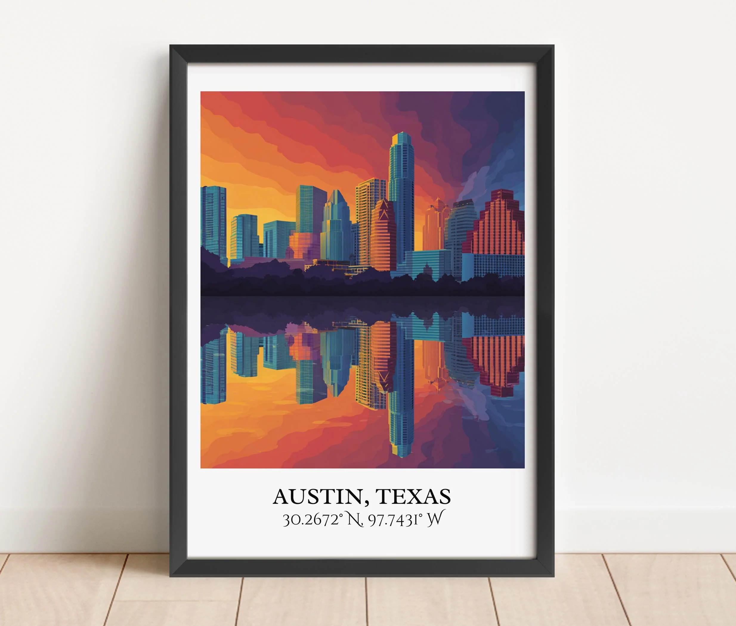 Austin, Texas, USA – Watercolor Art Print - Image 6