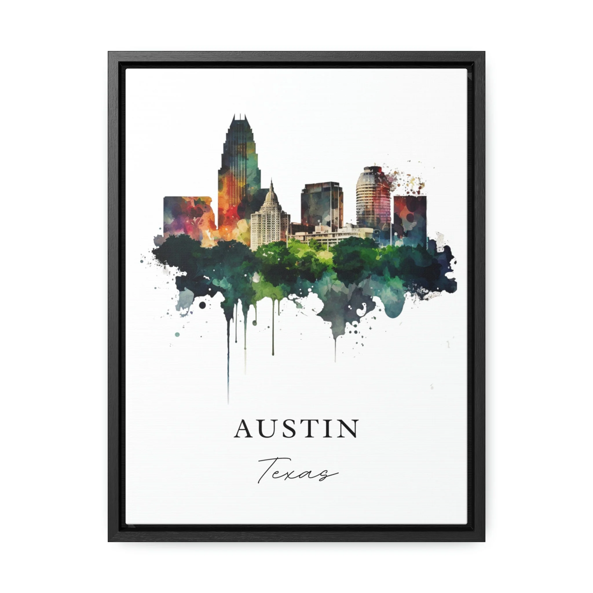 Austin, Texas – Watercolor Art Print - Image 6