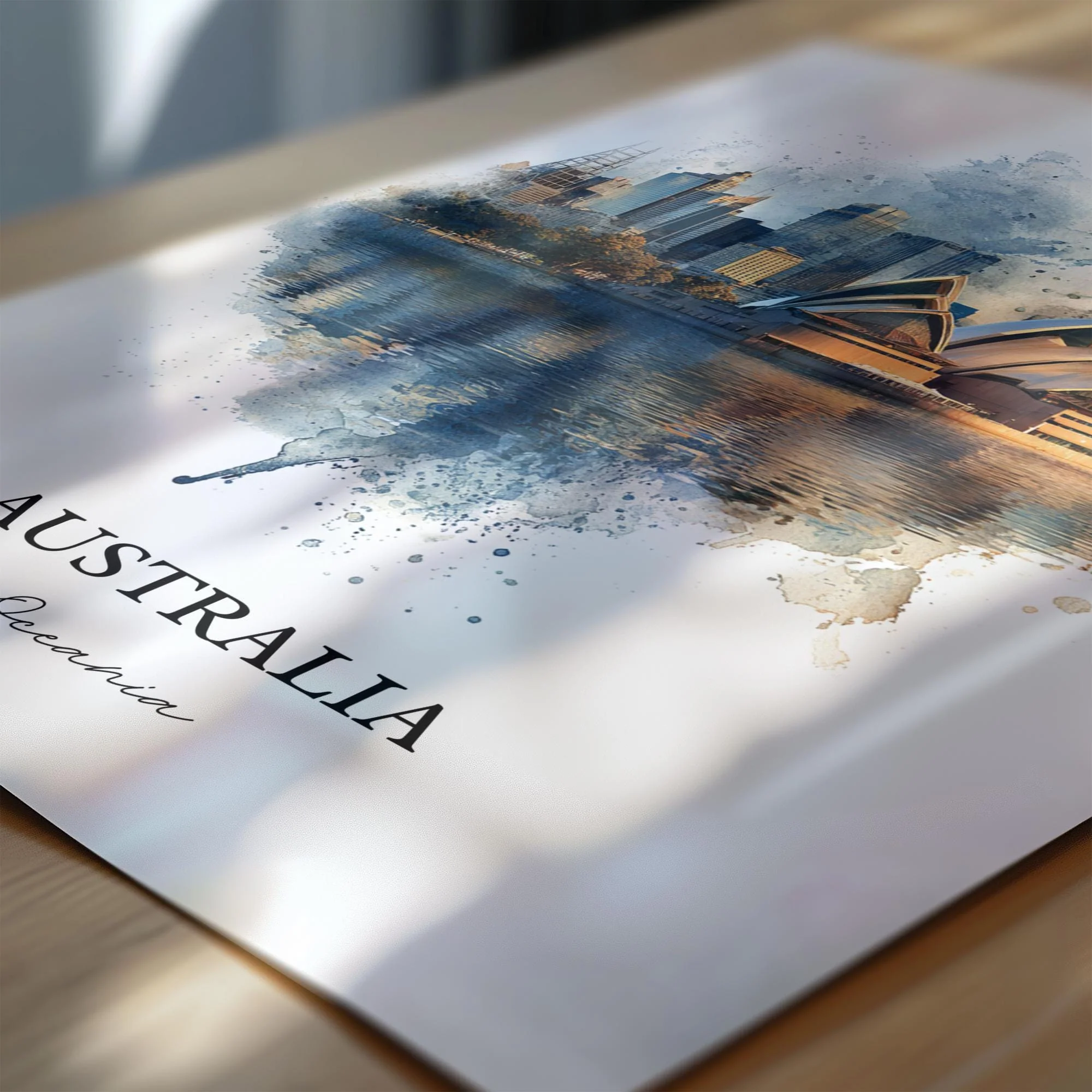 Sydney, Australia – Watercolor Art Print - Image 2
