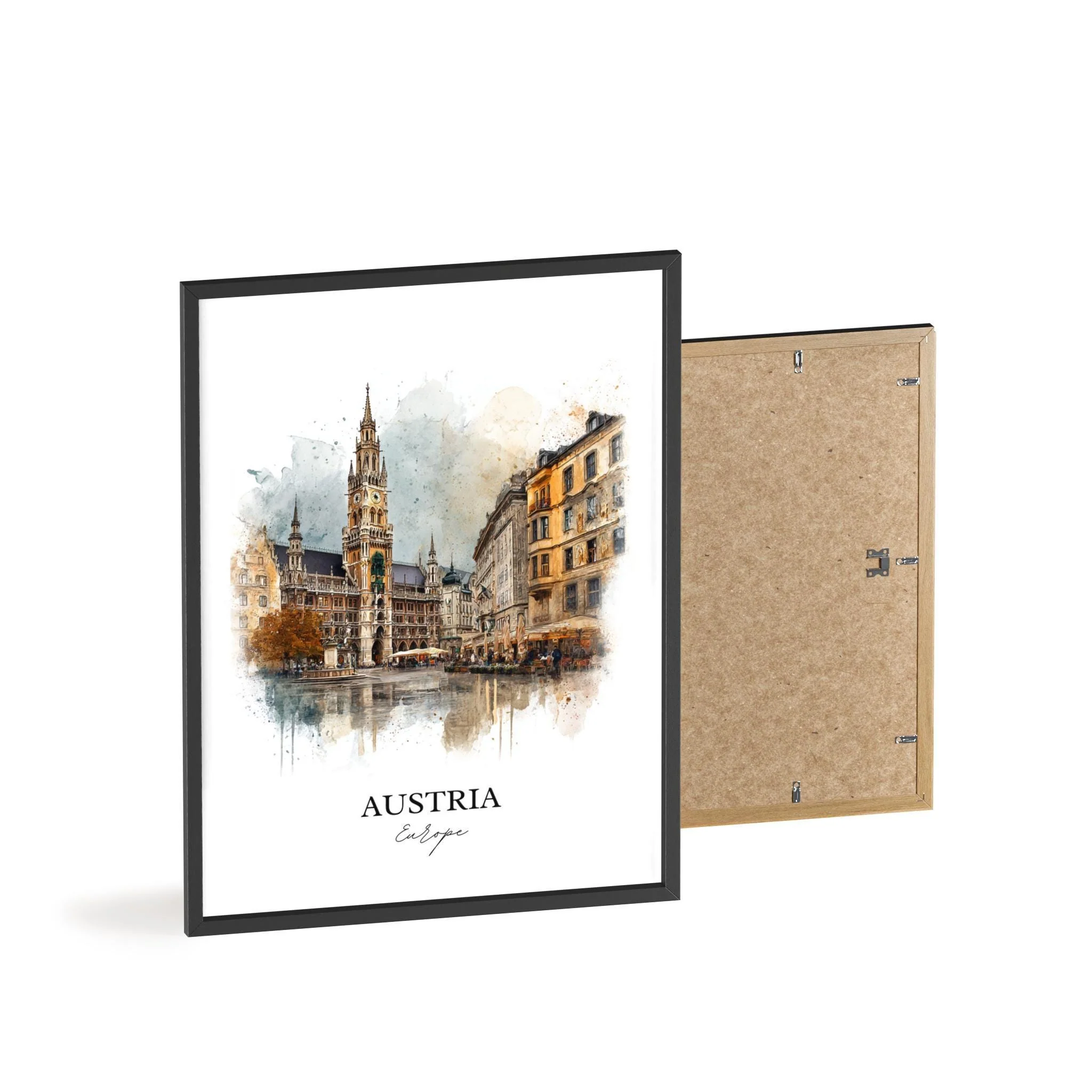 Austria, Austria – Watercolor Art Print - Image 8