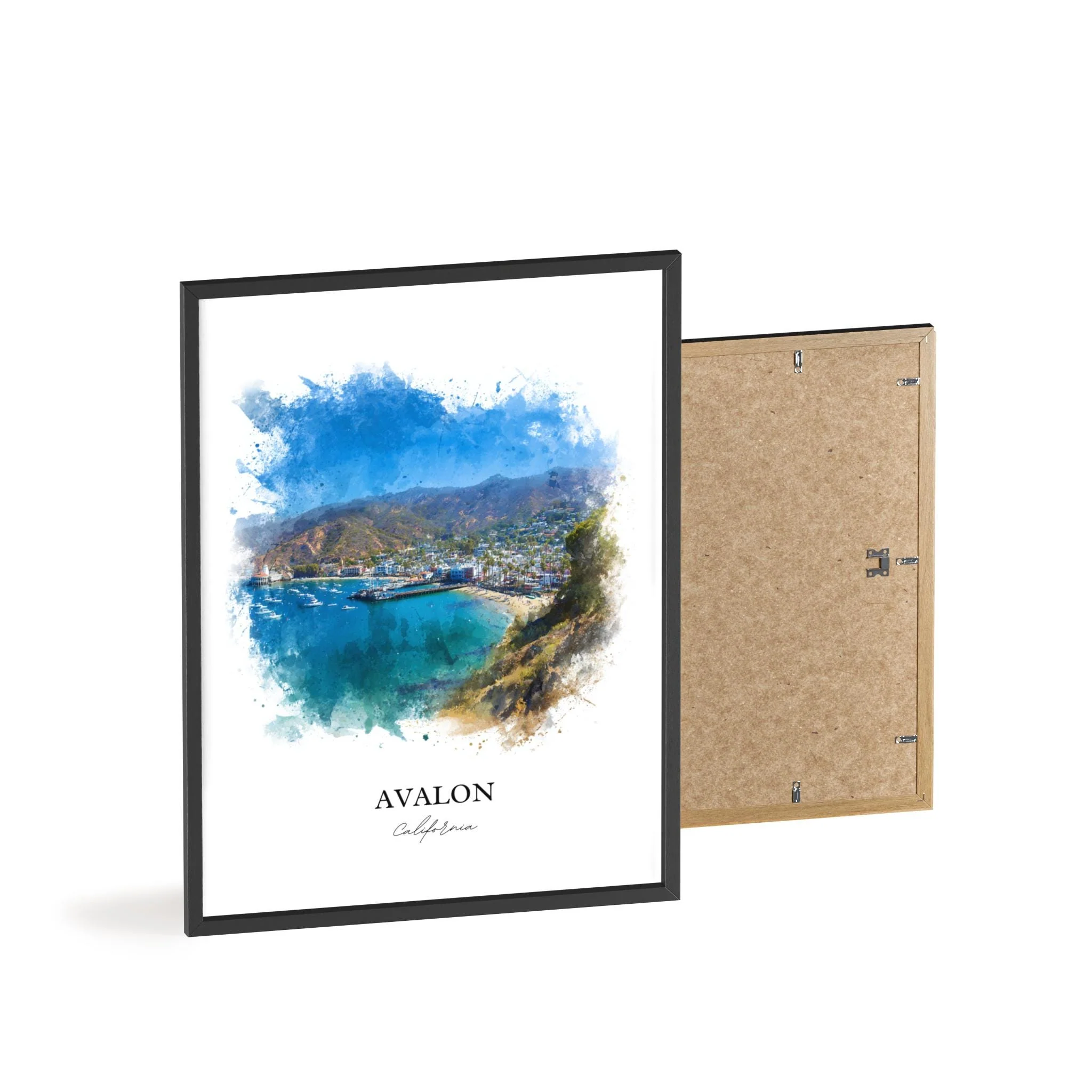Avalon, California – Watercolor Art Print - Image 9