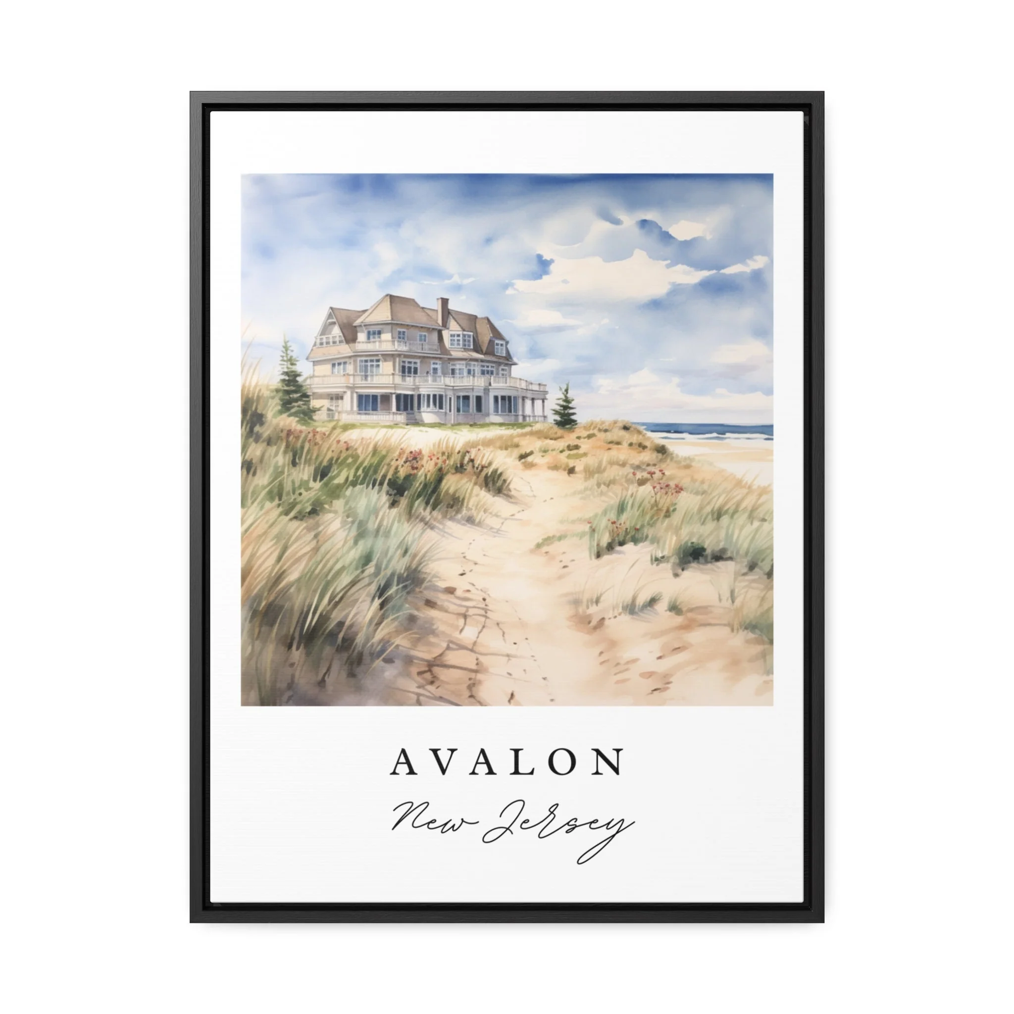 Avalon, New Jersey – Watercolor Art Print - Image 6