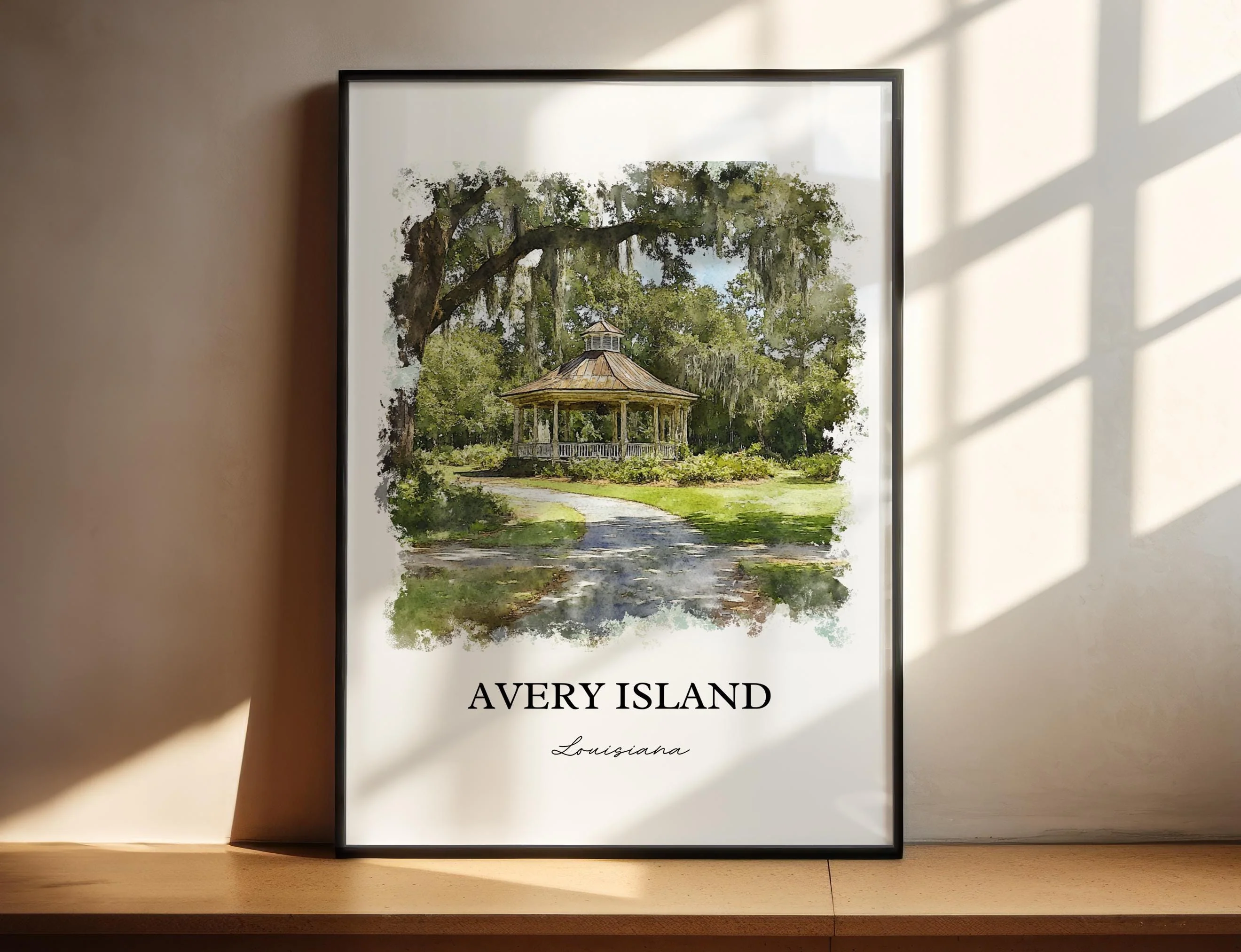 Avery Island, Louisiana – Watercolor Art Print