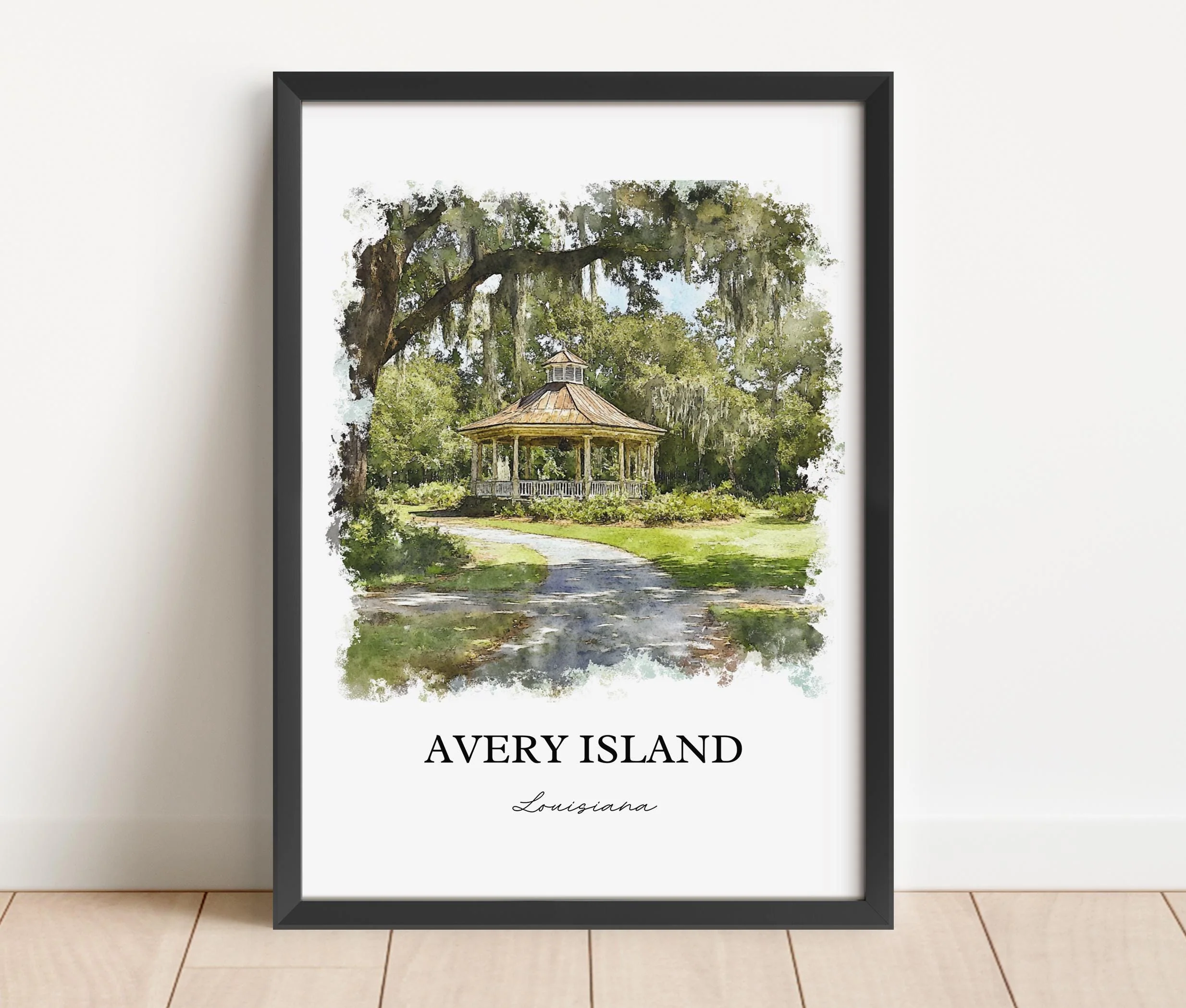 Avery Island, Louisiana – Watercolor Art Print - Image 3