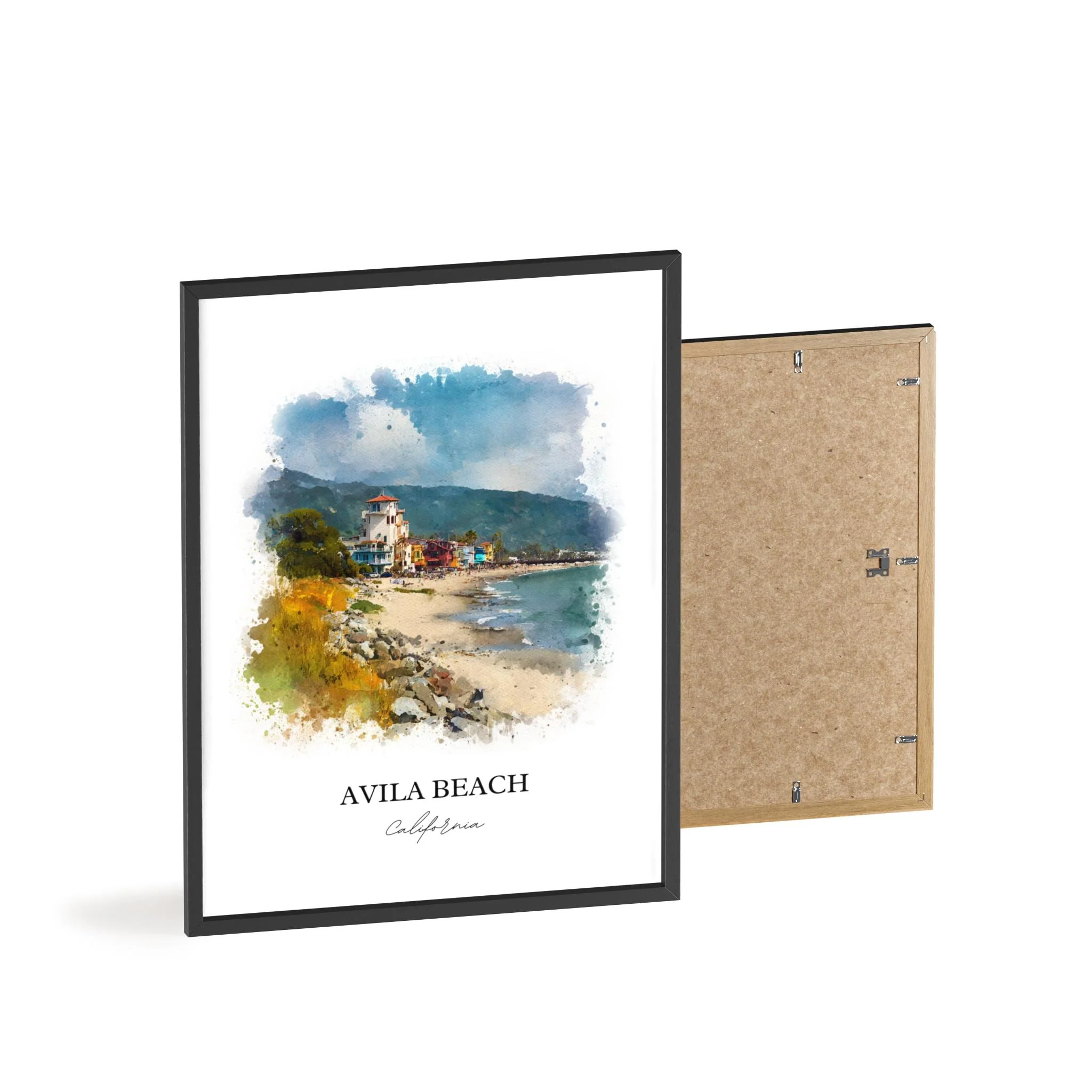 Avila Beach, CA – Watercolor Art Print - Image 10